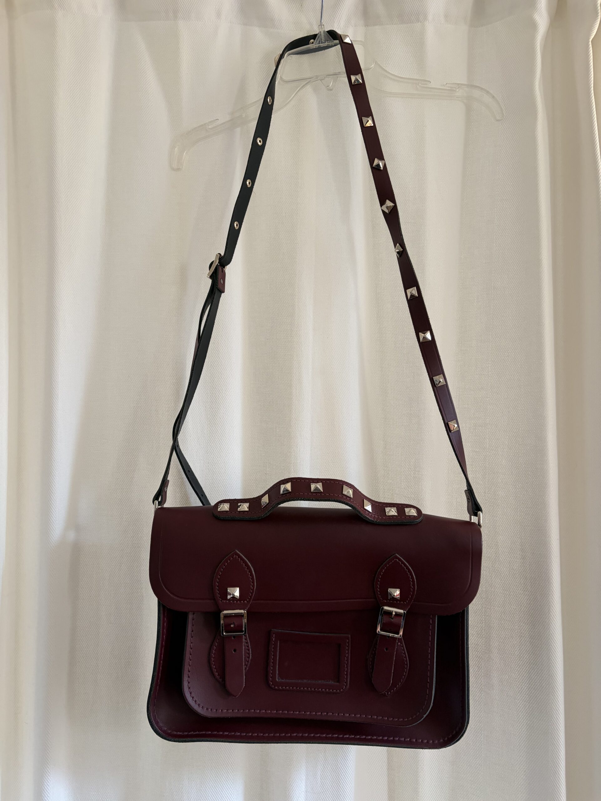Satchel bourgogne en cuir *Autre seconde main
