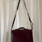 Thumbnail for Satchel bourgogne en cuir