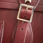 Thumbnail for Satchel bourgogne en cuir