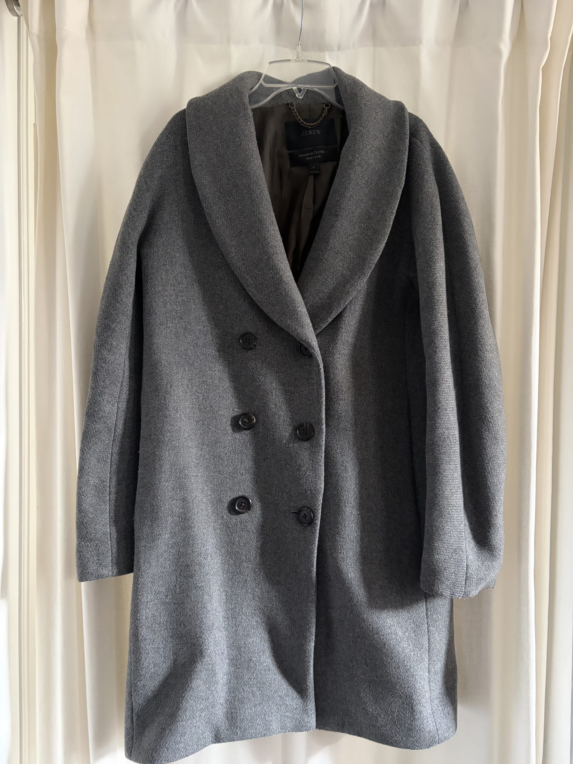 Manteau en laine gris JCrew JCrew seconde main