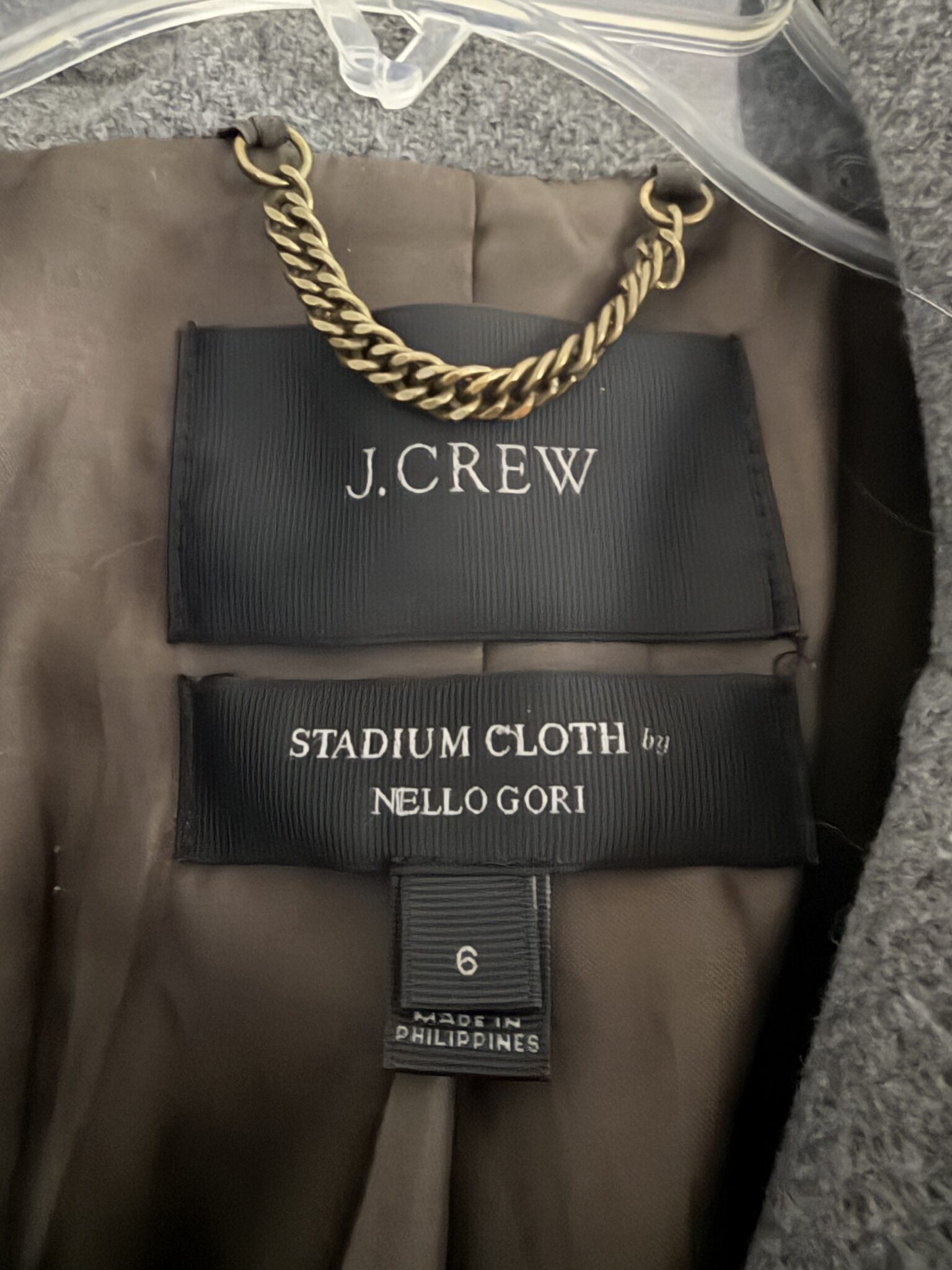 Image for Manteau en laine gris JCrew