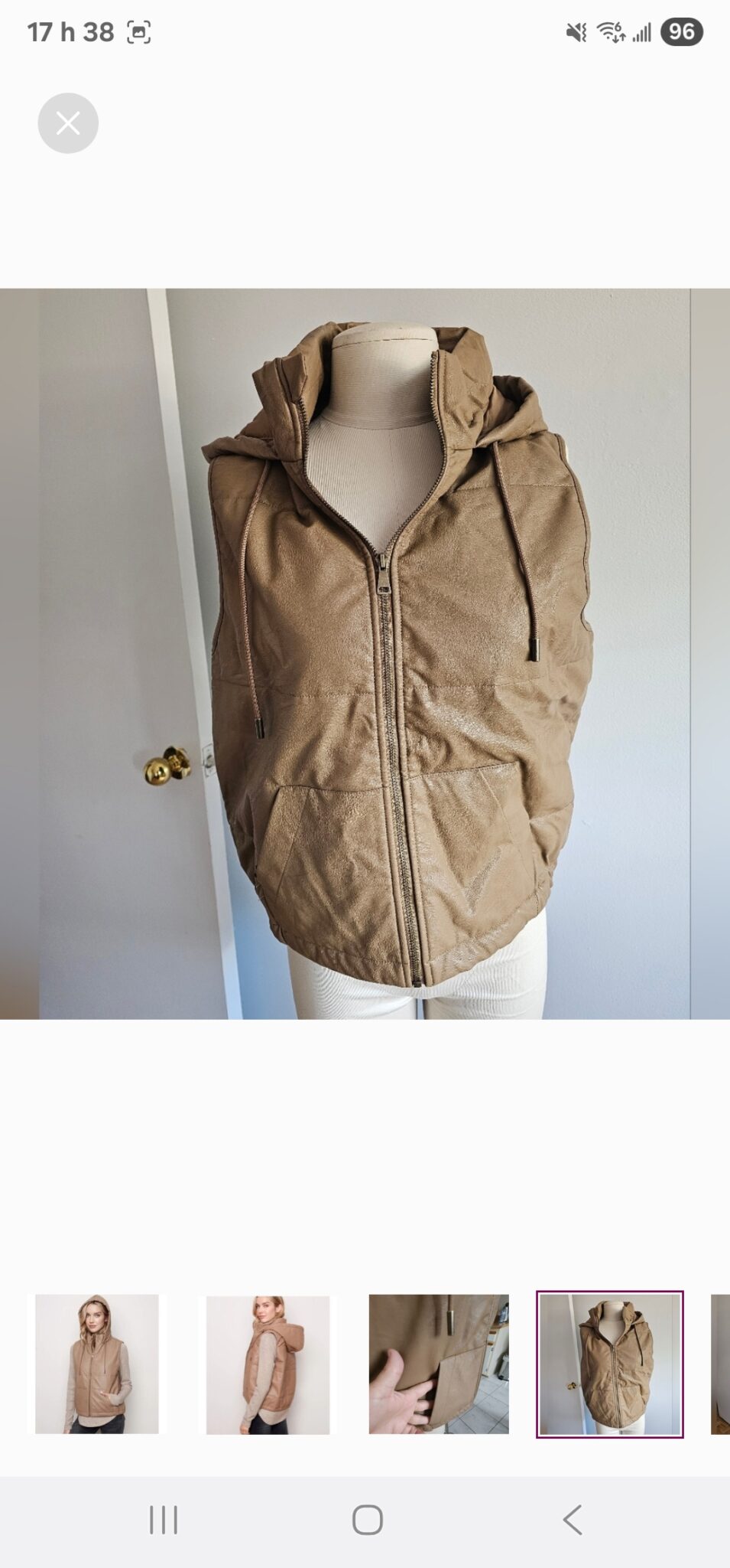 Image for Charlie B sleeveless jacket