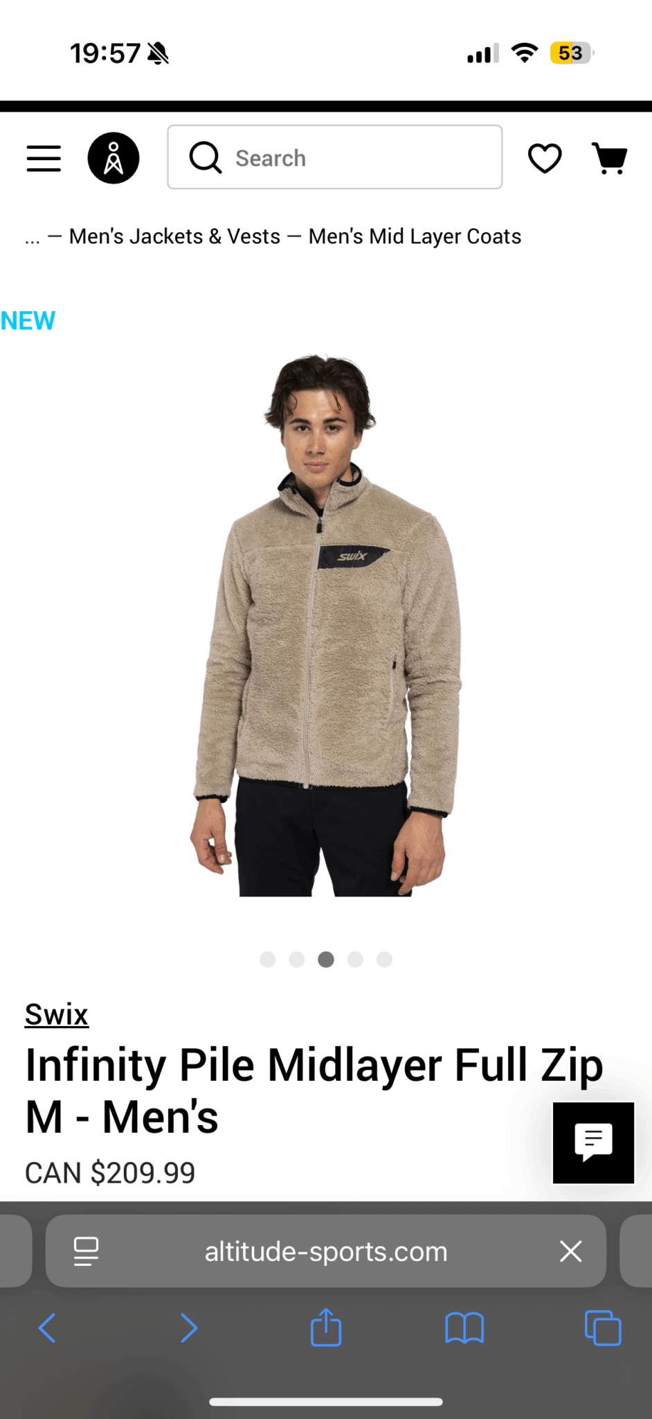 Image for Swix infinity pile jacket