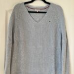 Featured thumbnail for Tommy Hilfiger light blue knitted jumper