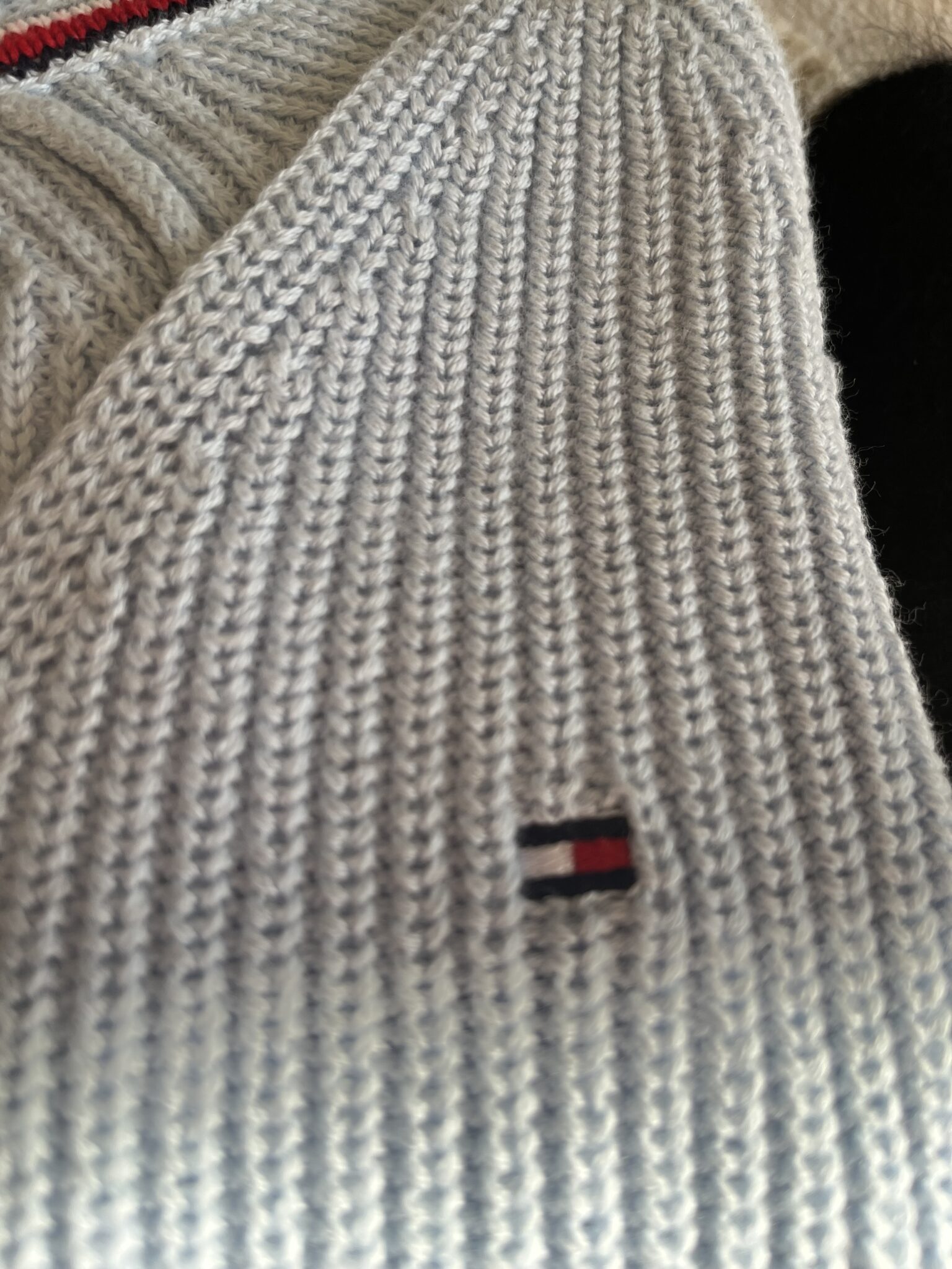 Image for Tommy Hilfiger light blue knitted jumper