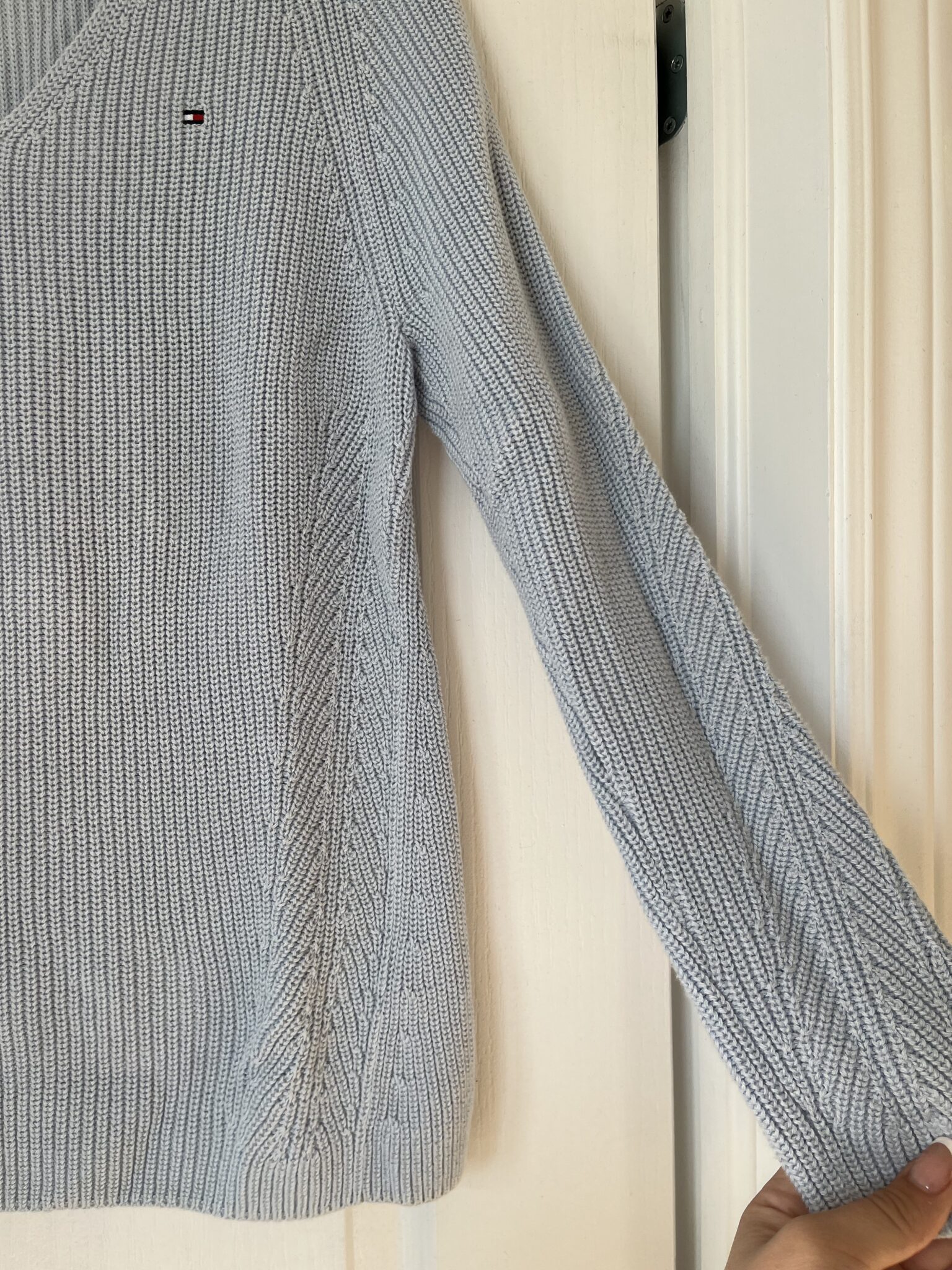 Image for Tommy Hilfiger light blue knitted jumper