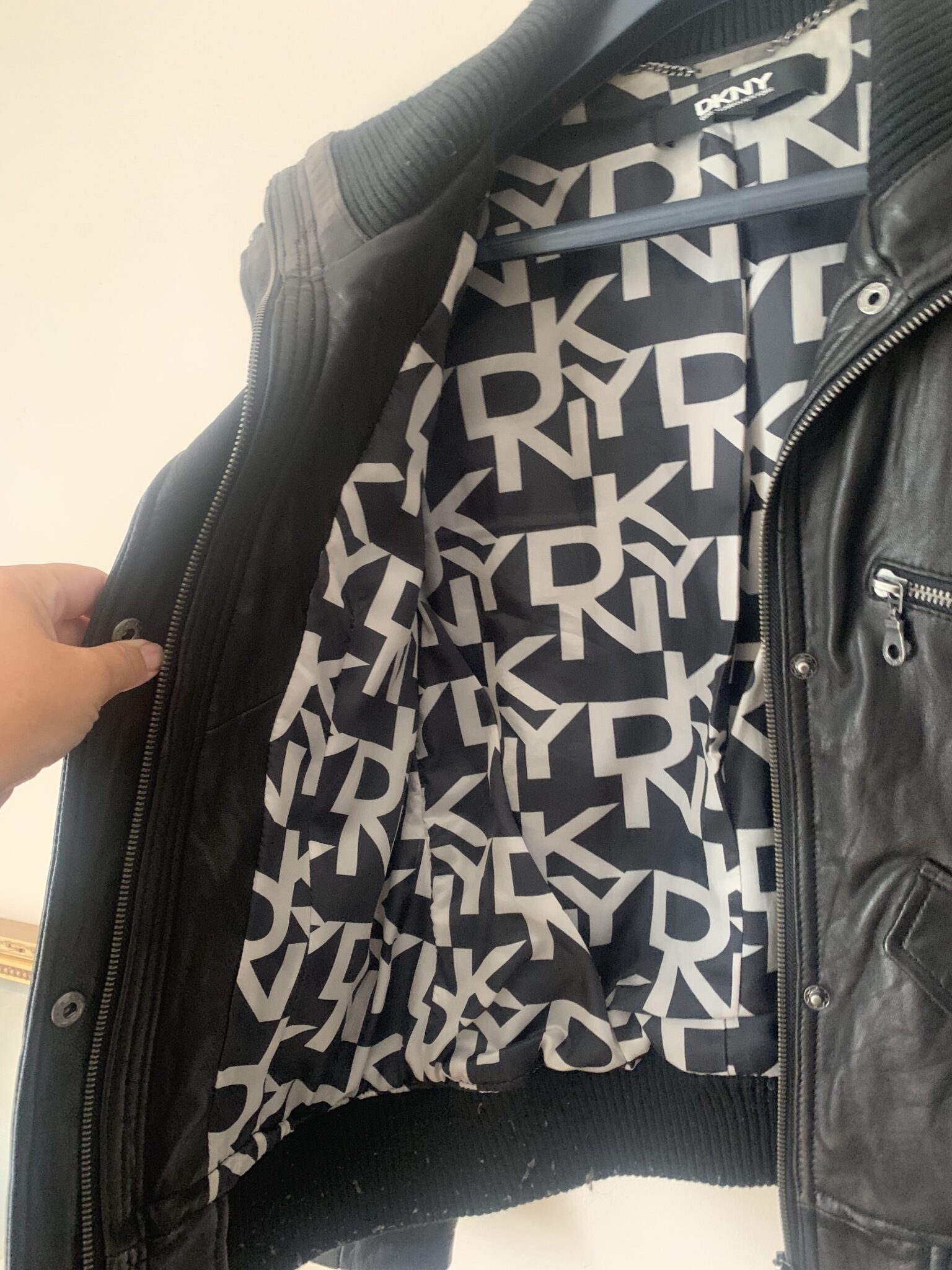 Image for Manteau de cuir souple DKNY