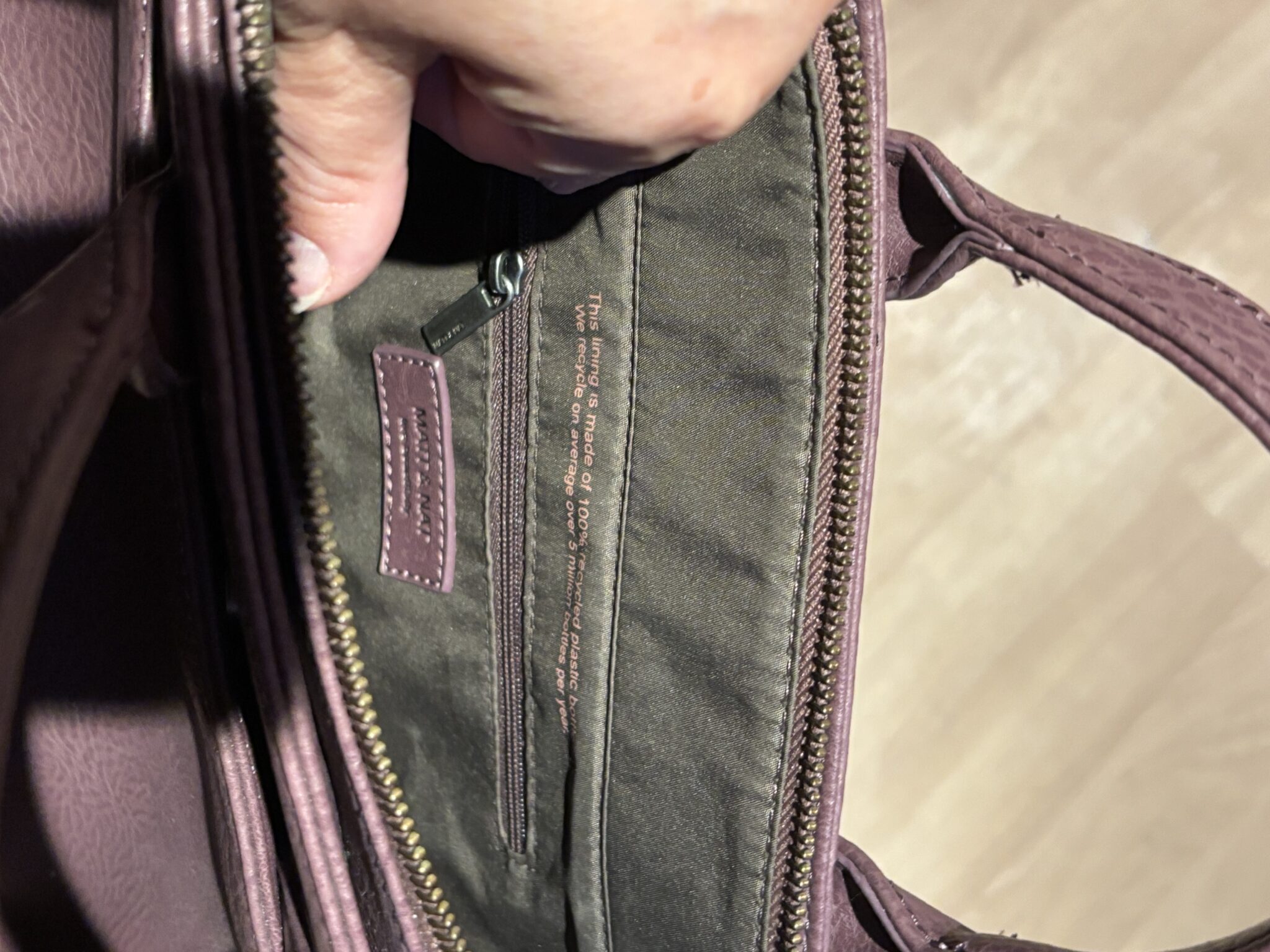 Image for Matt & Nat mauve handbag