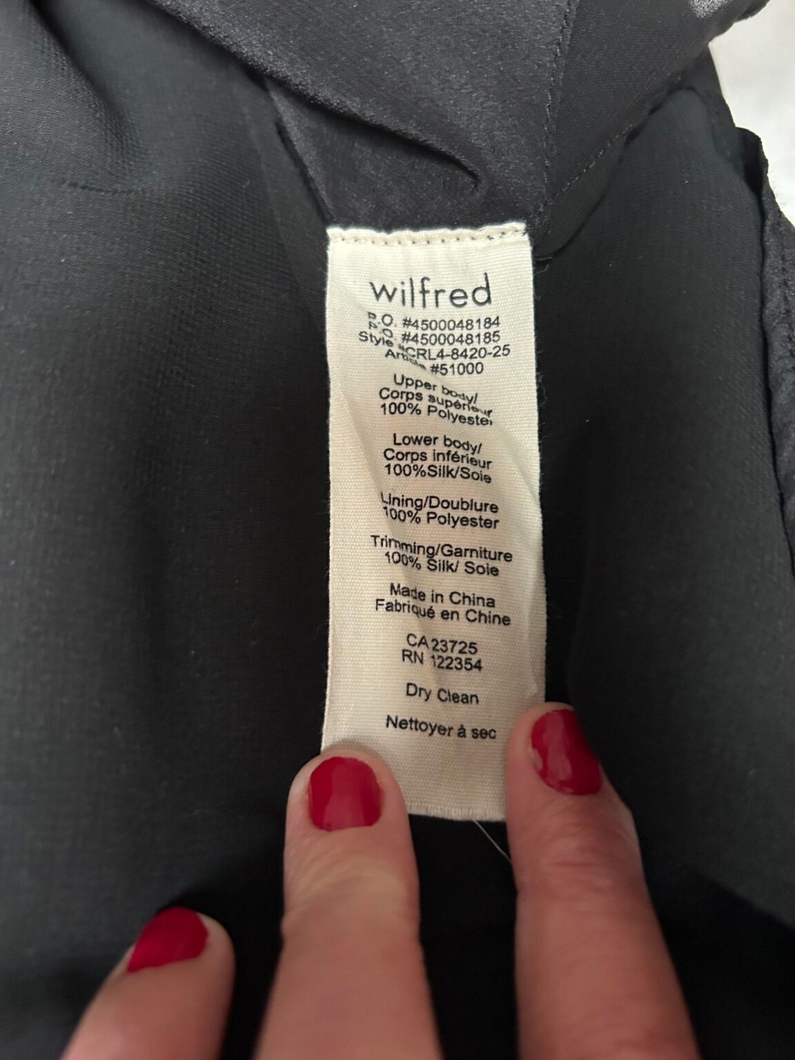 Image for robe ARITZIA EN SOIE