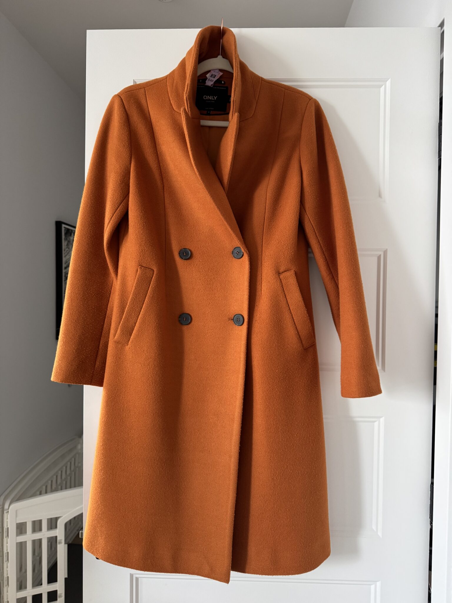 Image for Magnifique manteau mi-saison mélange de Laine. Fraîchement nettoyé à sec.