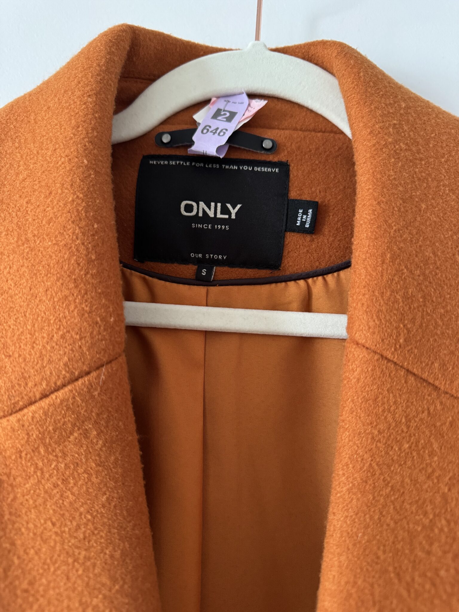 Image for Magnifique manteau mi-saison mélange de Laine. Fraîchement nettoyé à sec.