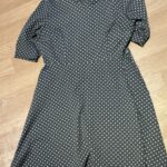 Featured thumbnail for Grey and white polka dot dress