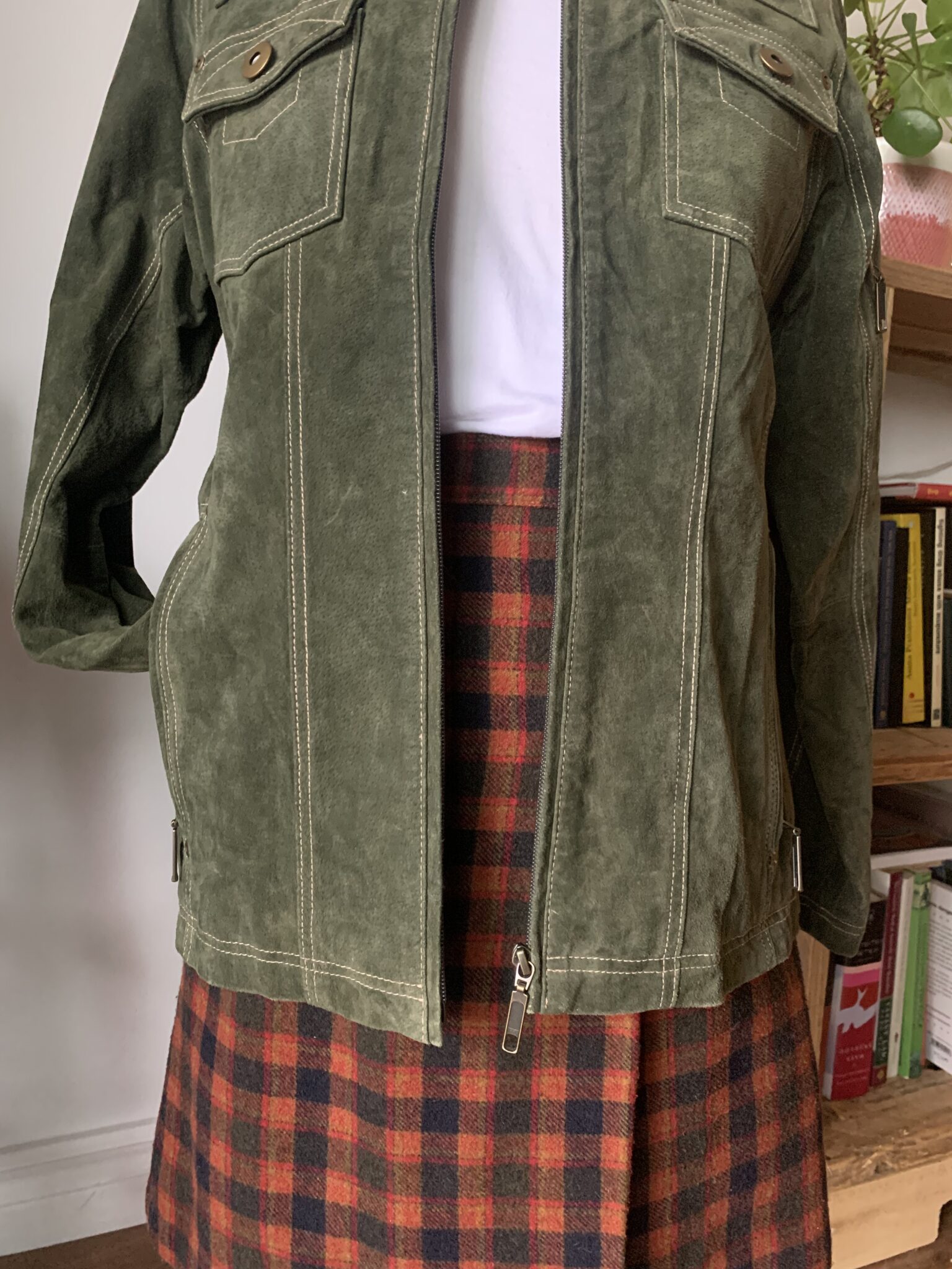 Image for Veste en suède vintage