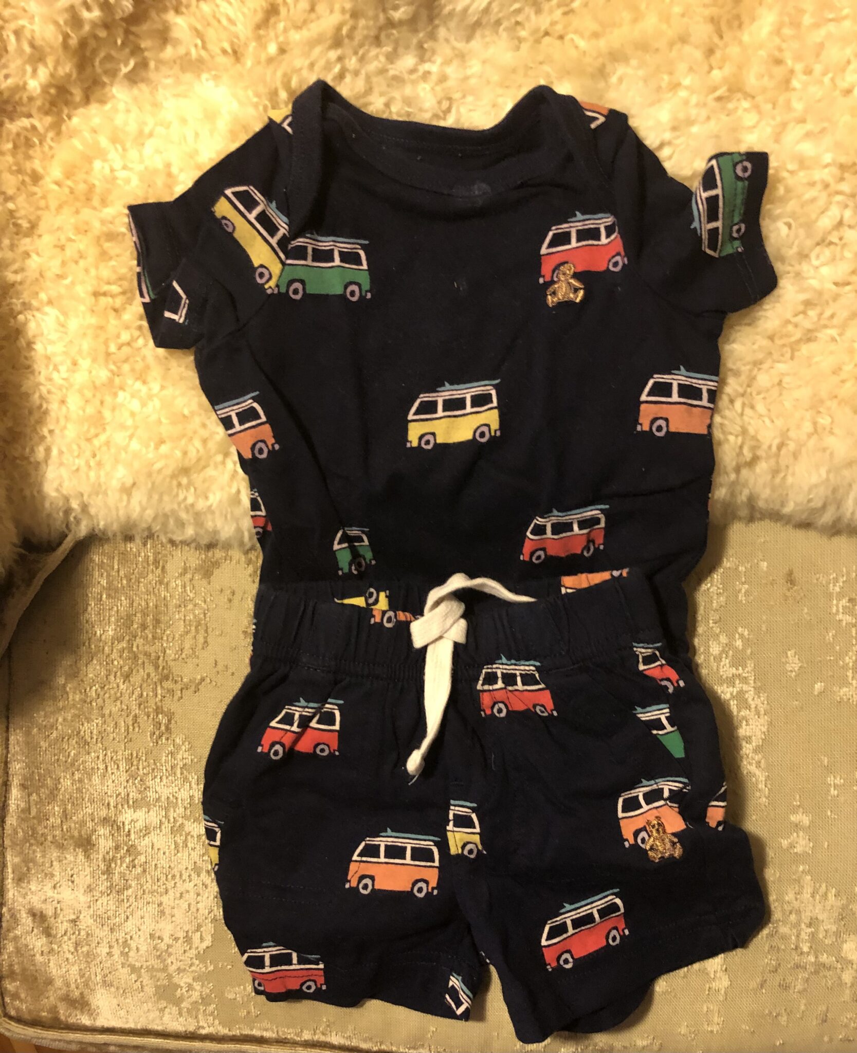 Featured image for Duo cache couche et shorts bébé naissant garçon ou fille