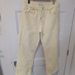 Featured thumbnail for Zara/Jeans jaune beurre Sz 6