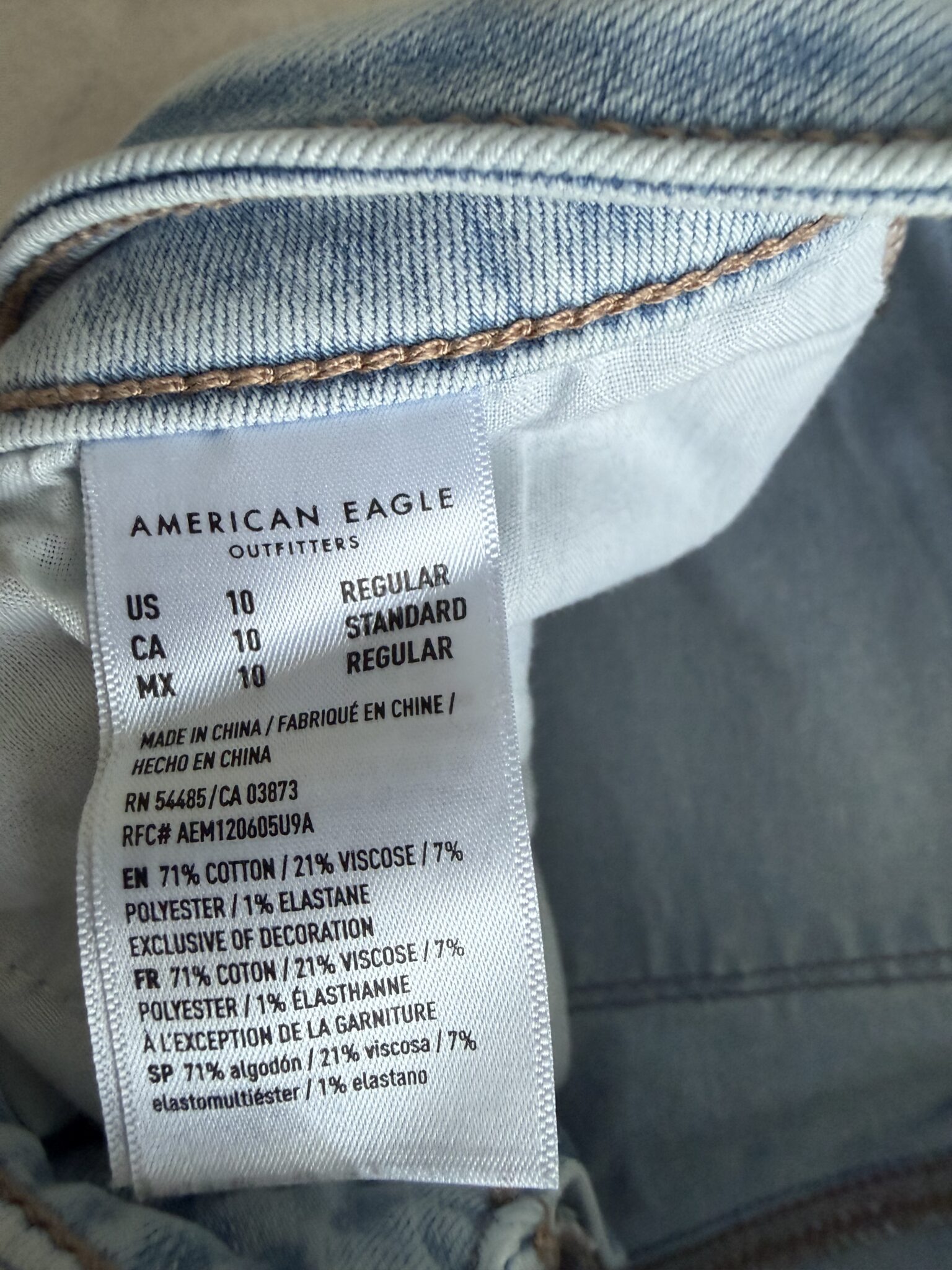 Image for Denim délavé stretch AE