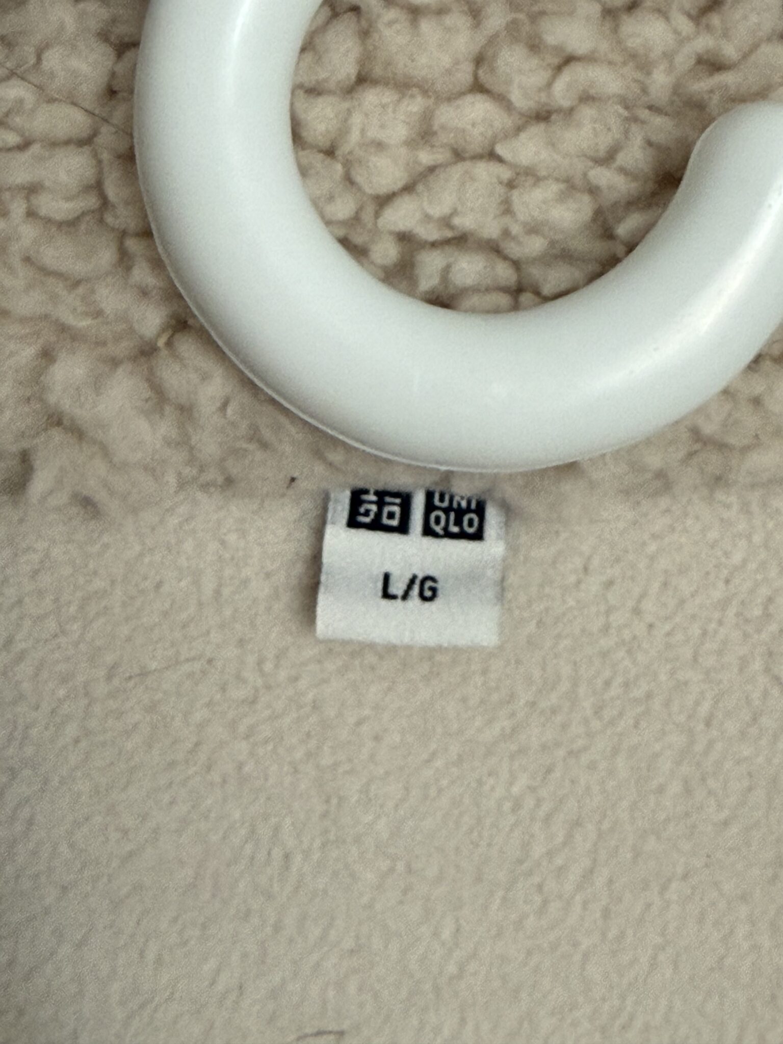 Image for Manteau en polaire blanc cassé  Uniqlo