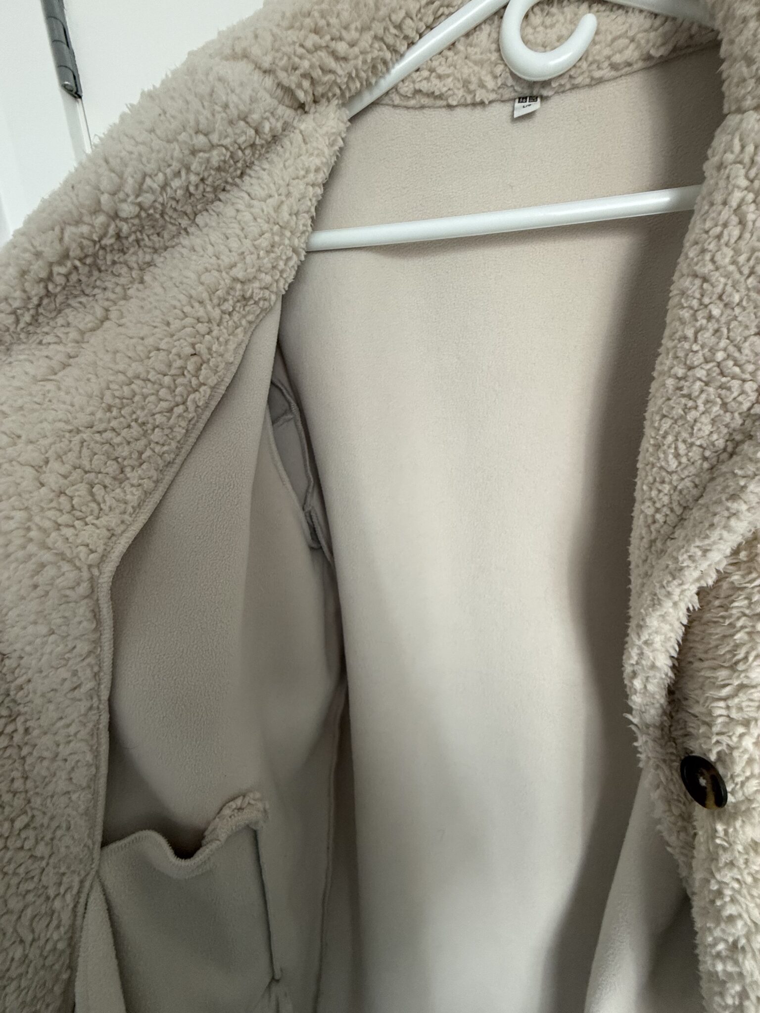 Image for Manteau en polaire blanc cassé  Uniqlo