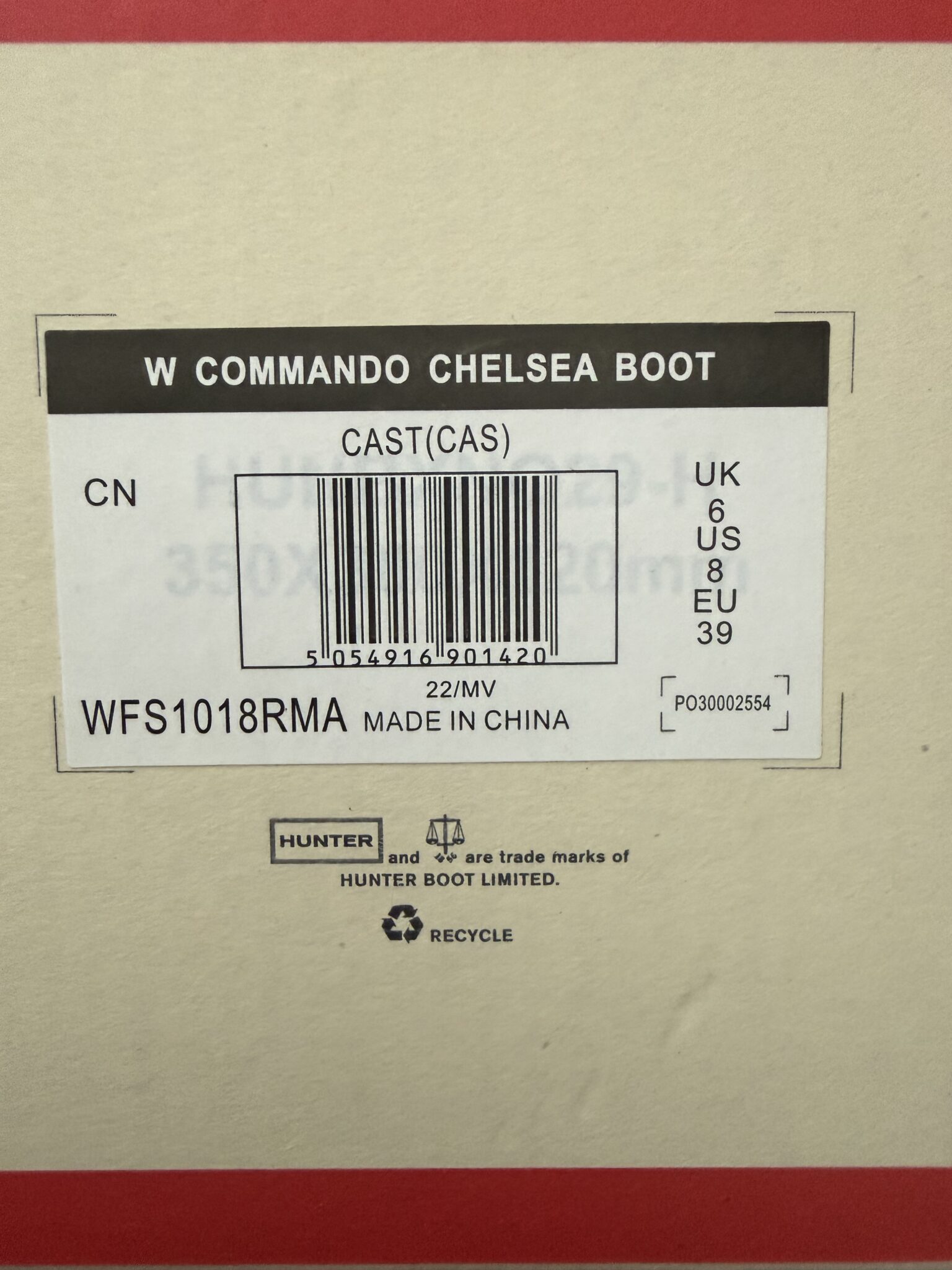Image for Hunter Chelsea Boot Commando + semelle en rason