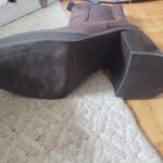 Thumbnail for Brown heeled ankle boot