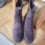 Thumbnail for Brown heeled ankle boot