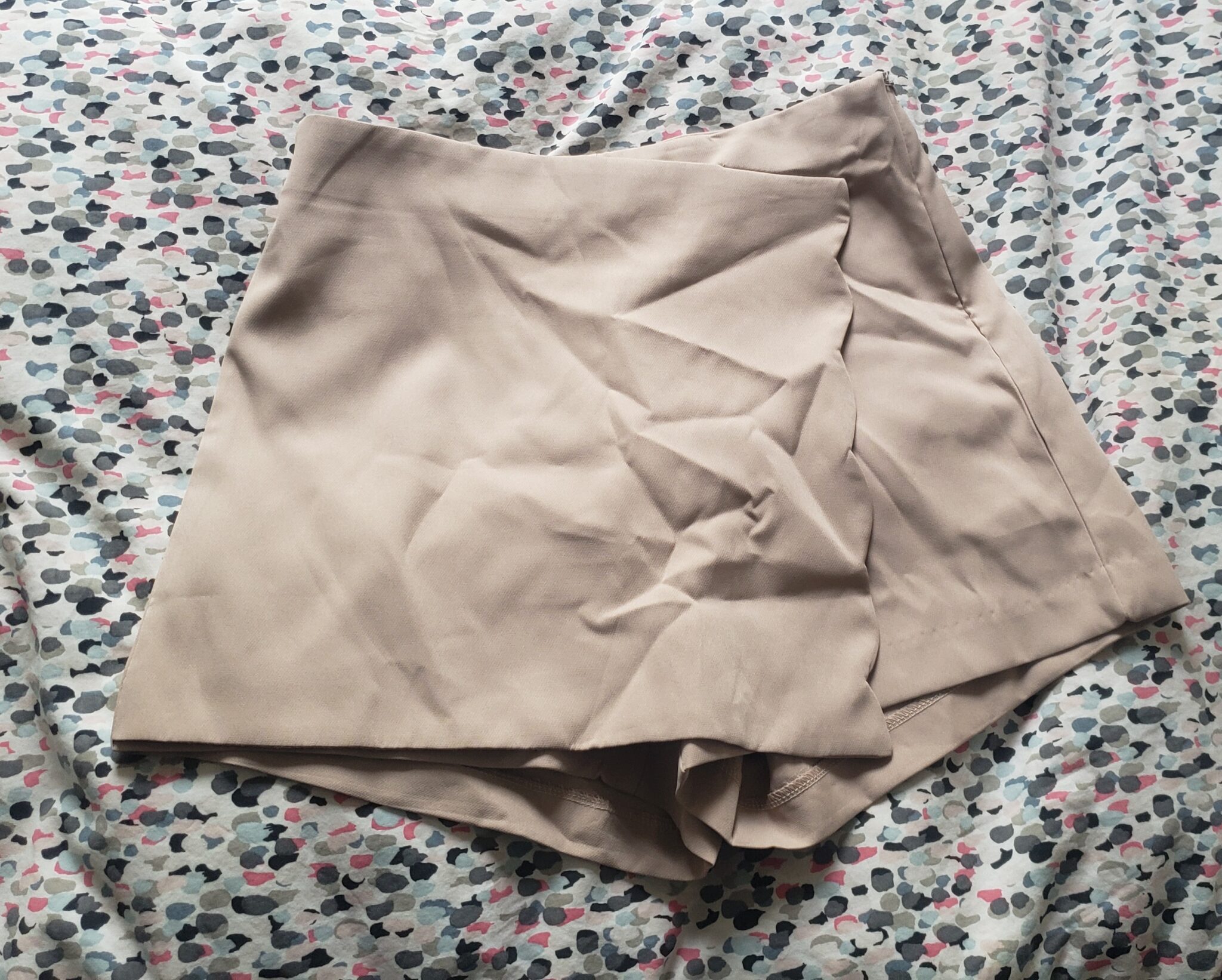 Featured image for Beige short skirt