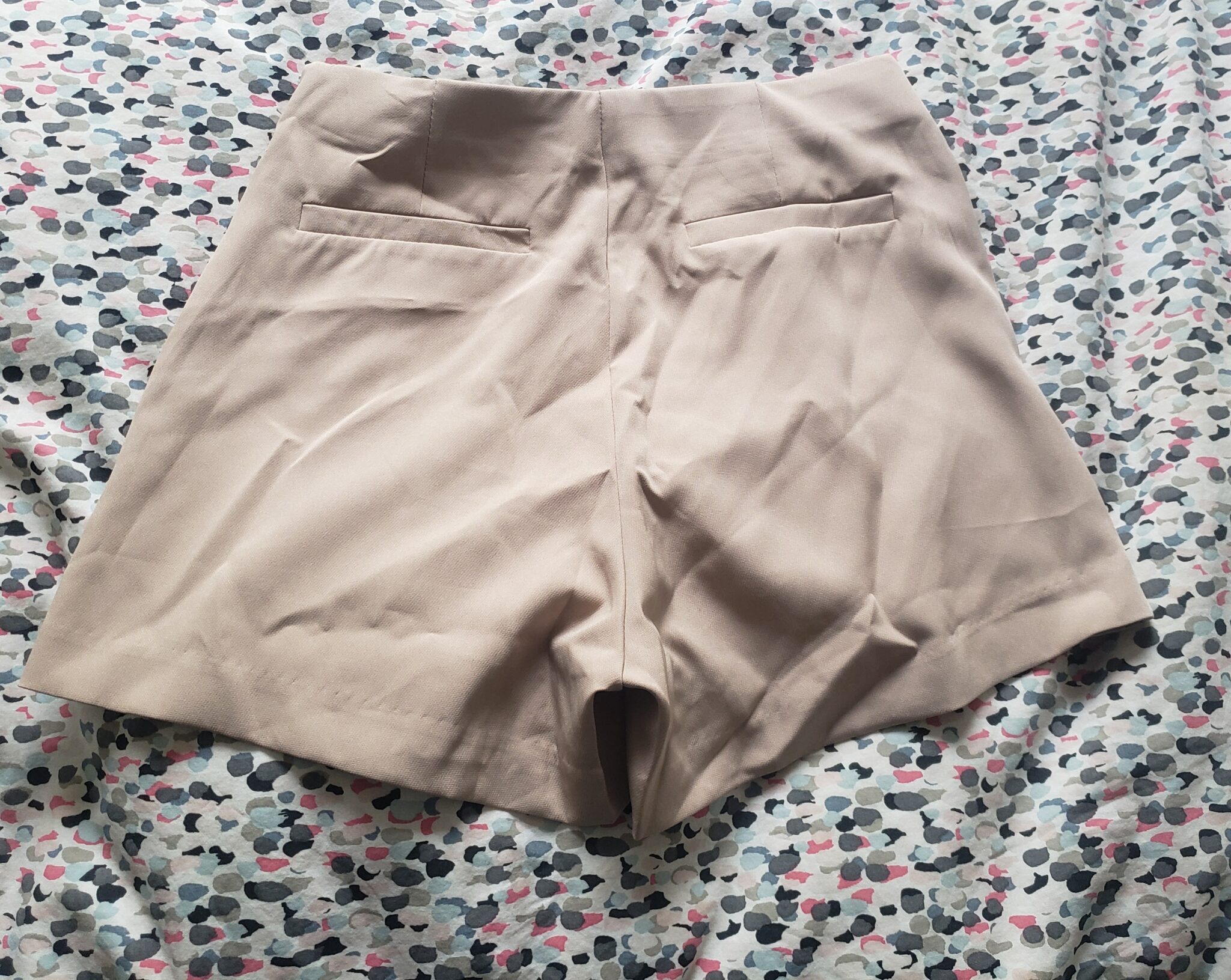 Image for Beige short skirt