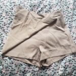 Thumbnail for Beige short skirt