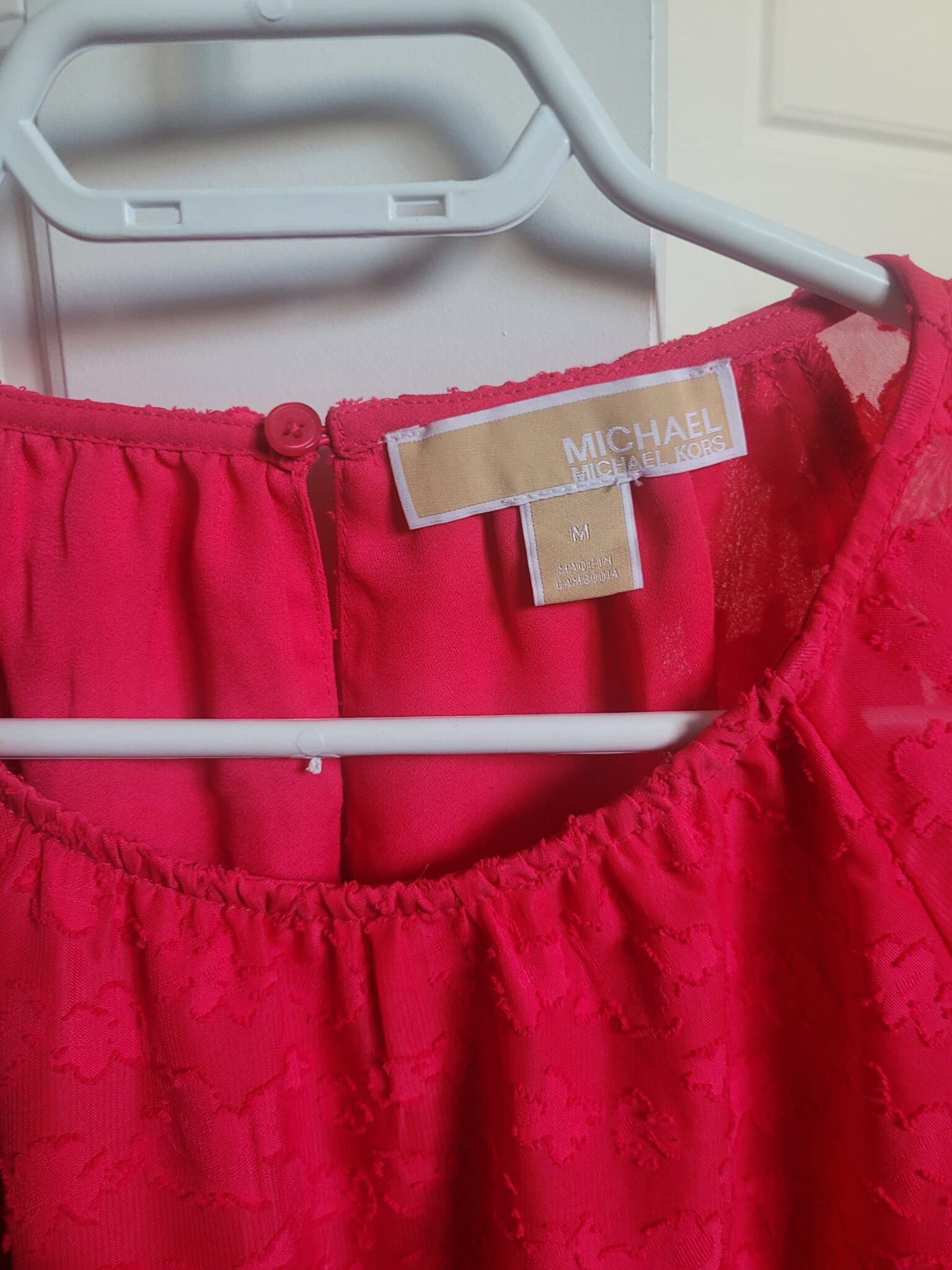 Image for Blouse rose éclatant Michael Kors medium