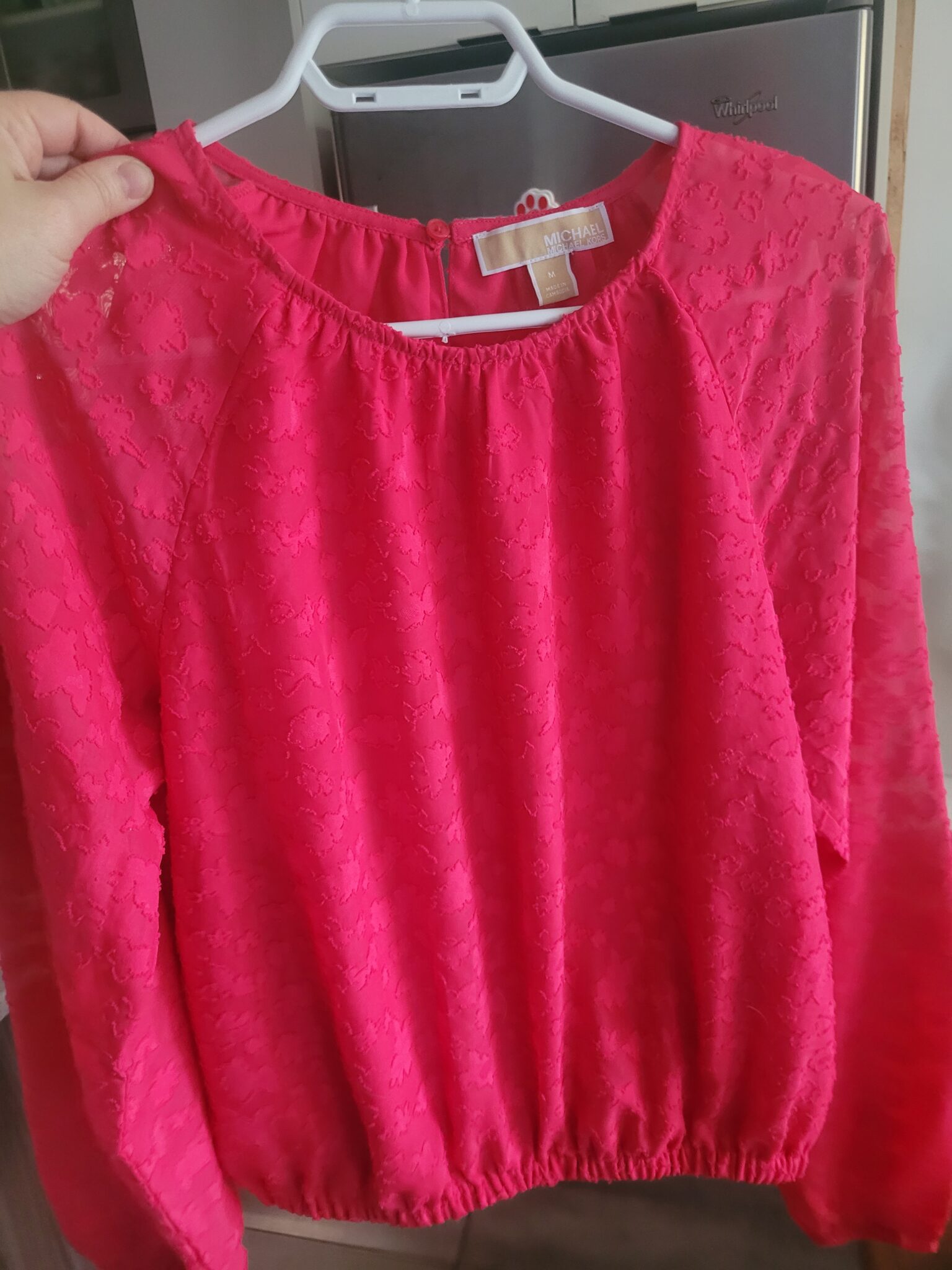 Image for Blouse rose éclatant Michael Kors medium