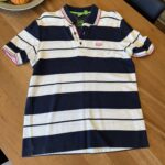 Featured thumbnail for Polo bleu marine, blanc et rose
