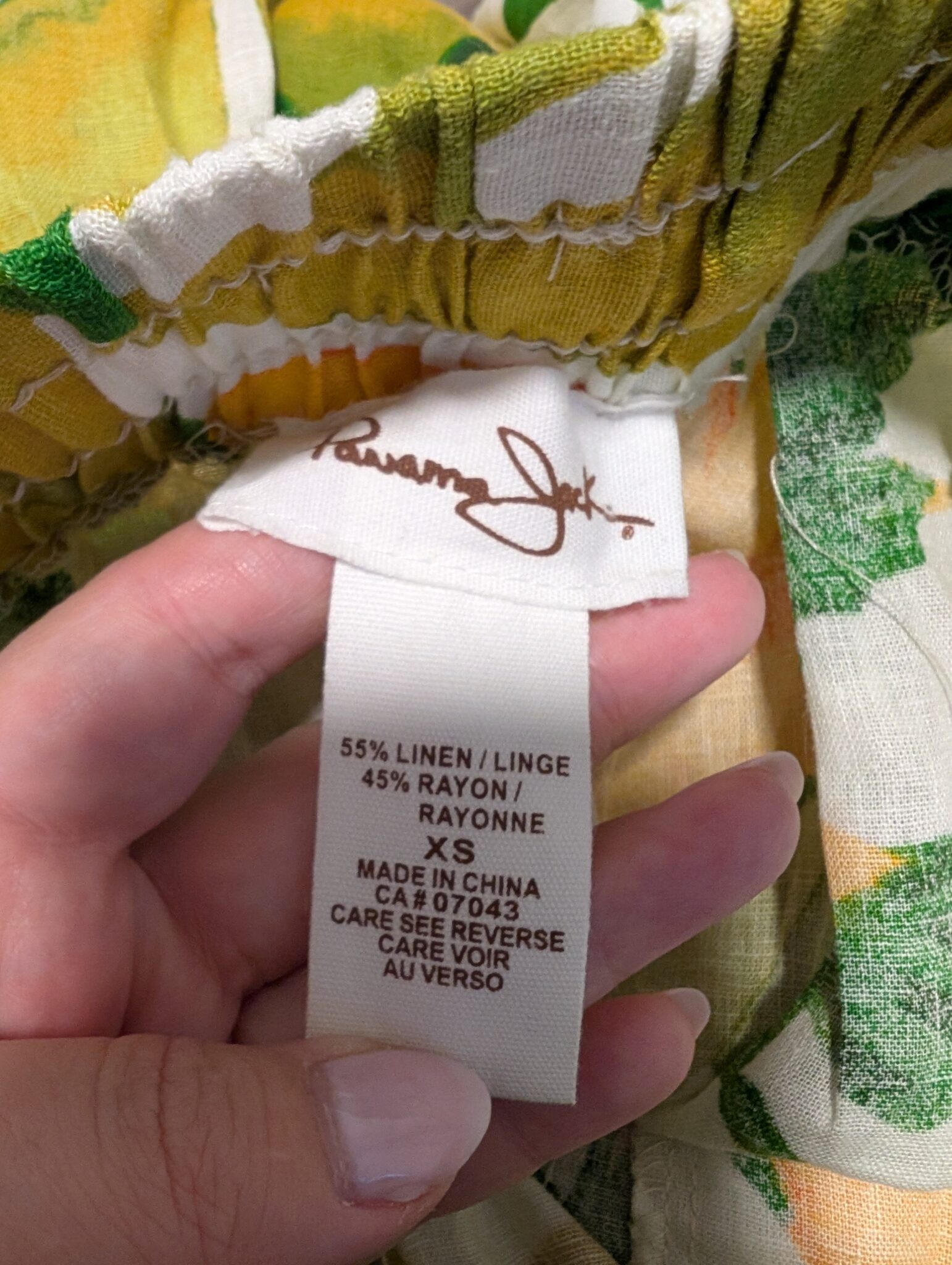 Image for Pantalon en mélange de lin Sz XS