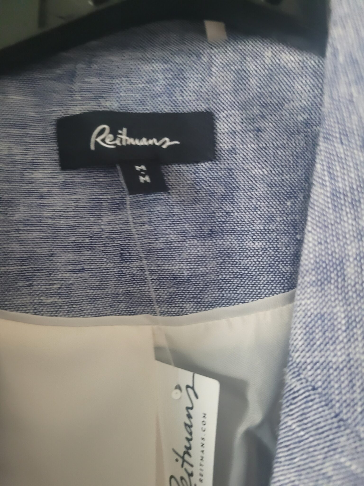 Image for Veston over size bleu Reitmans medium
