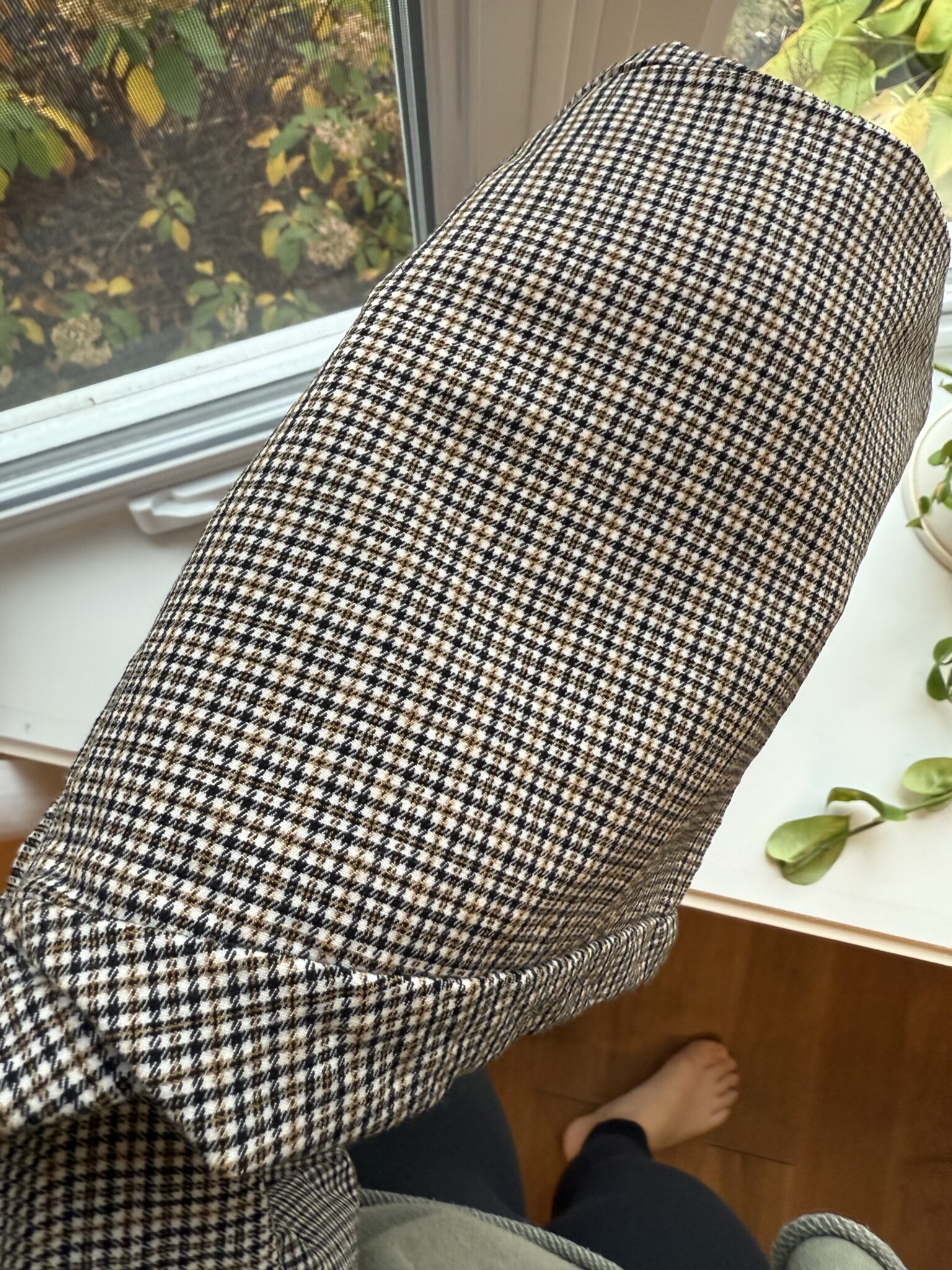 Image for Pantalon style legging à carreaux