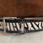 Featured thumbnail for Ceinture en cuir zèbre