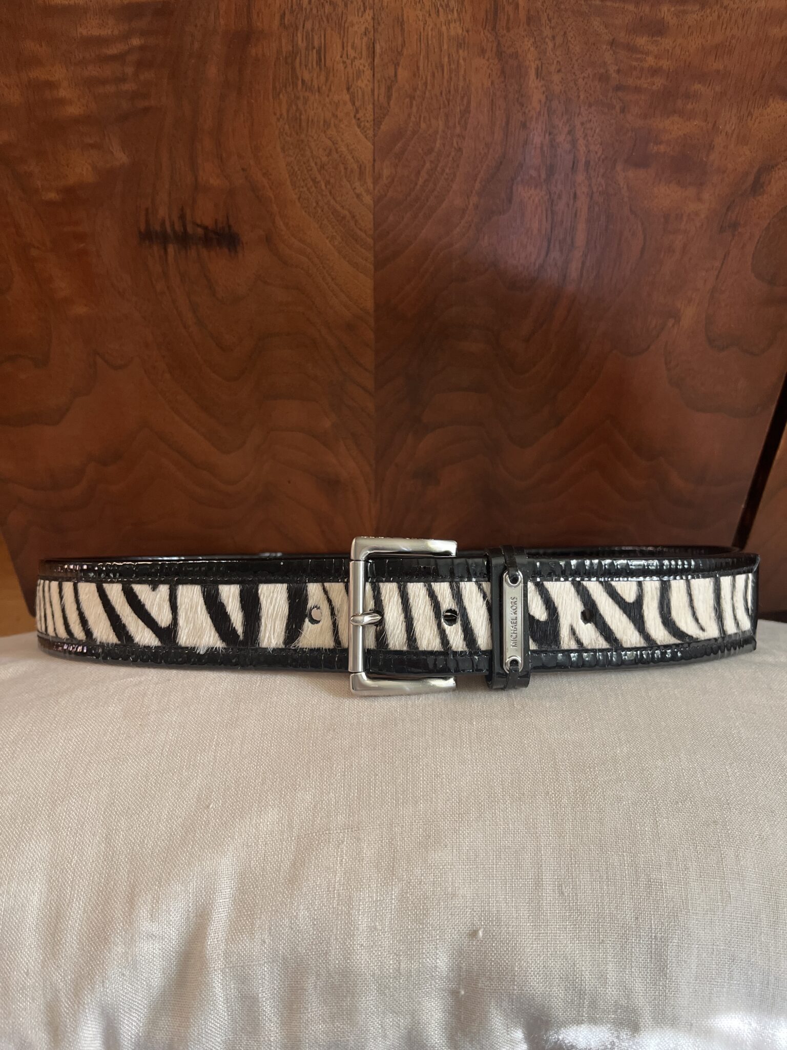 Image for Ceinture en cuir zèbre