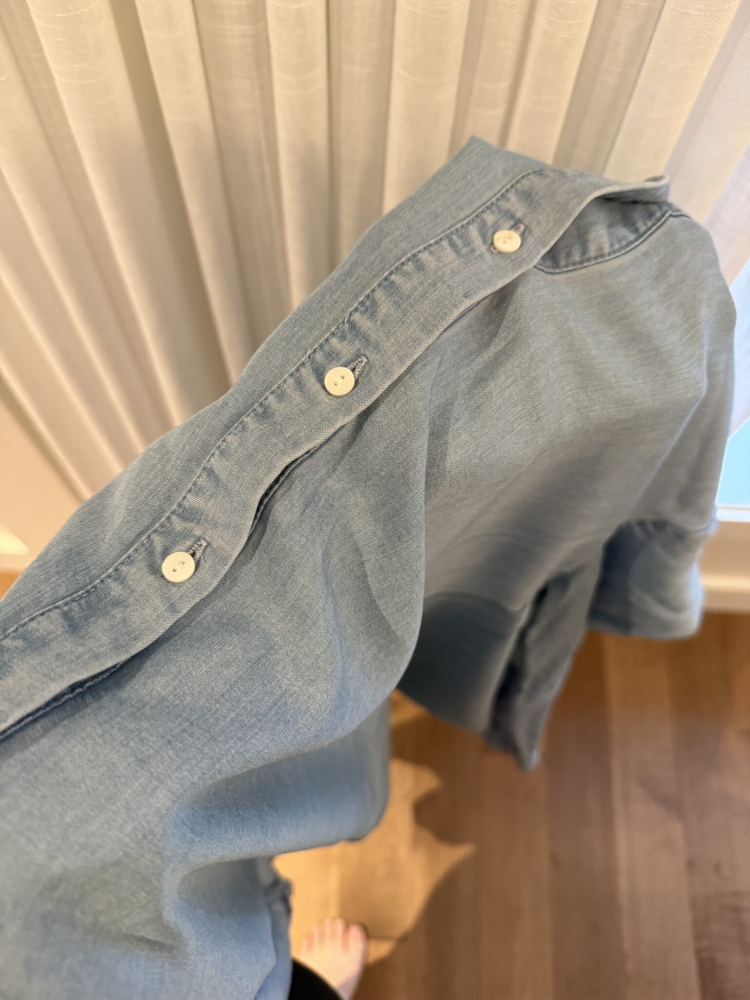 Image for Robe chemise fluide en jeans