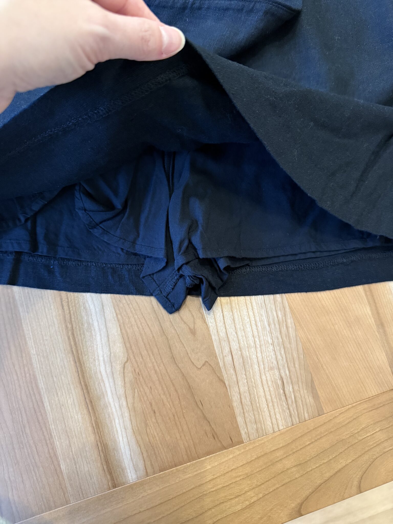 Image for Jupe-short en lin noir