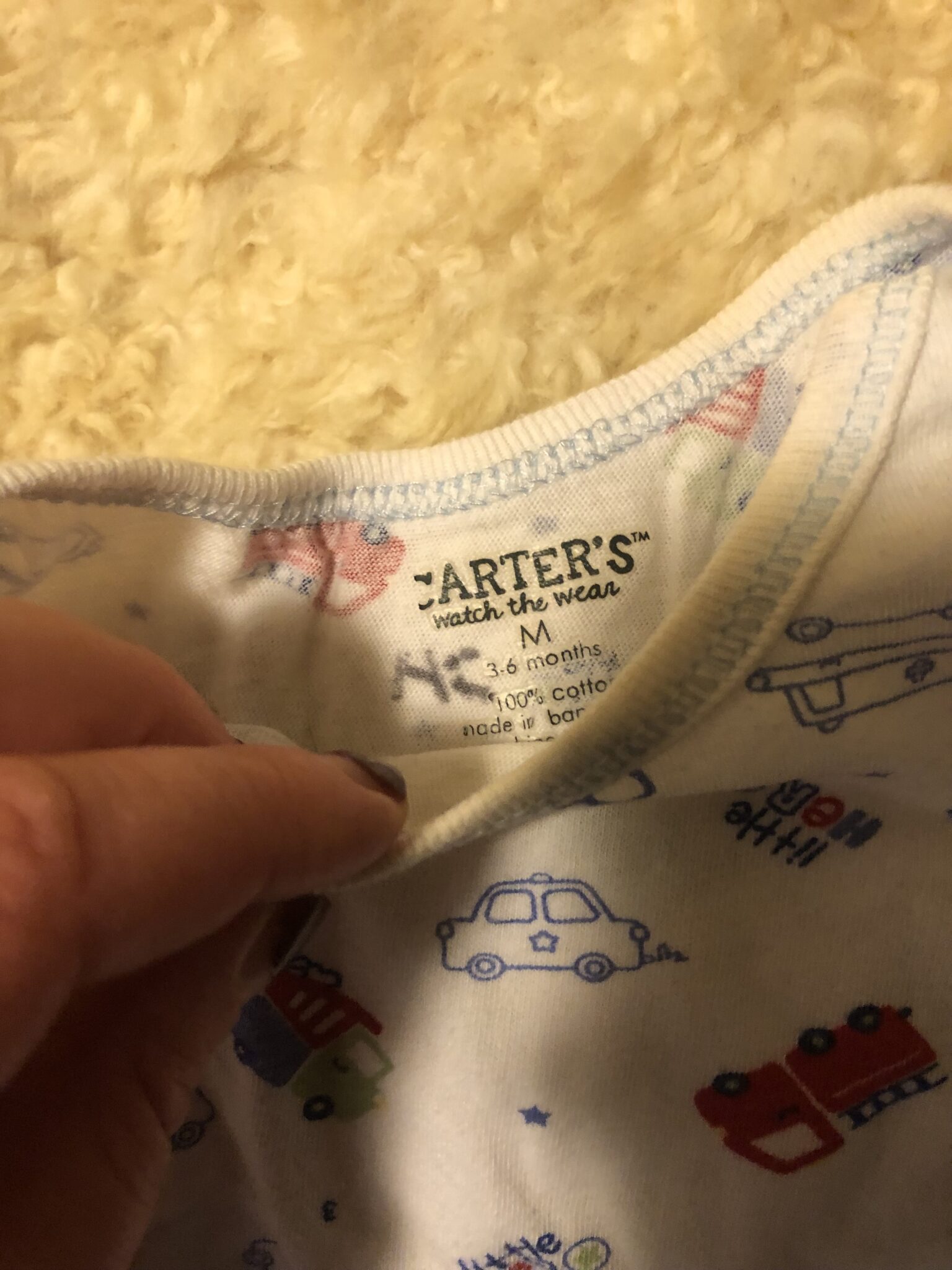 Image for Cache couche « voitures » bébé naissant