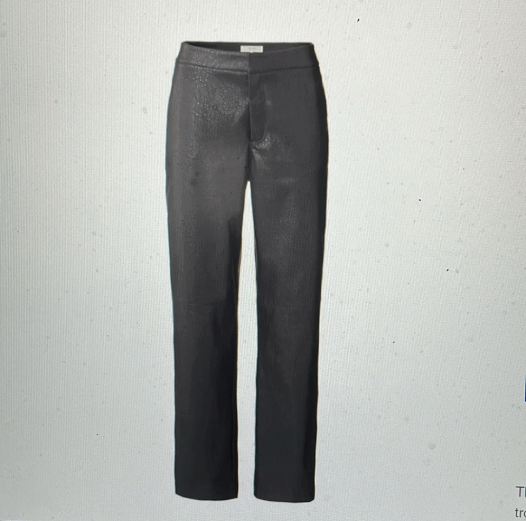 Featured image for Yaya/Pantalon en faux cuir brun Sz 34EU