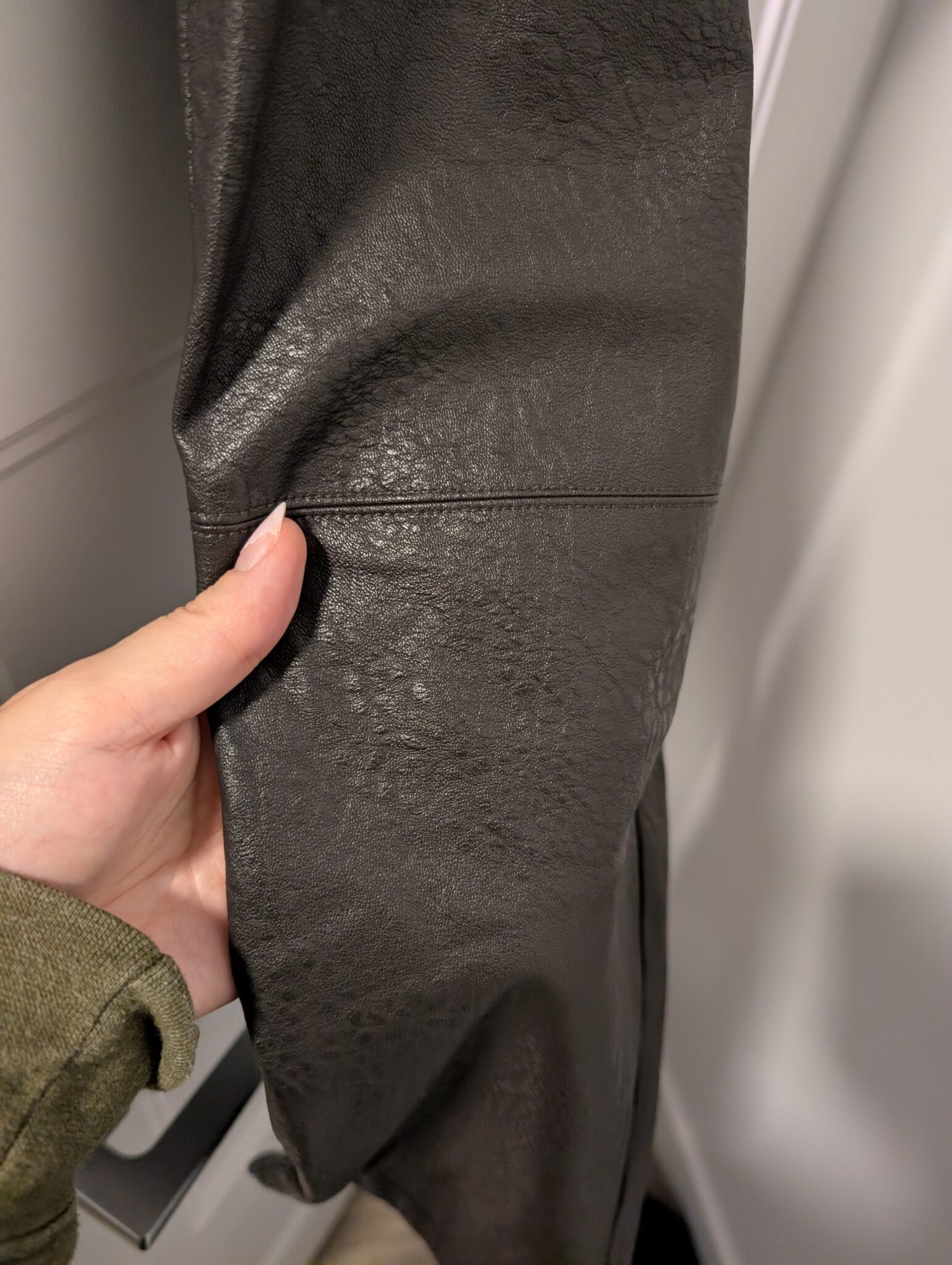 Image for Yaya/Pantalon en faux cuir brun Sz 34EU