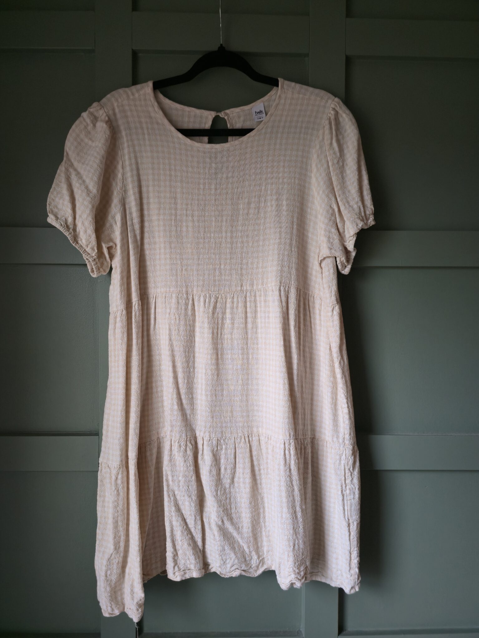 Featured image for TWIK - Cream and white gingham dress