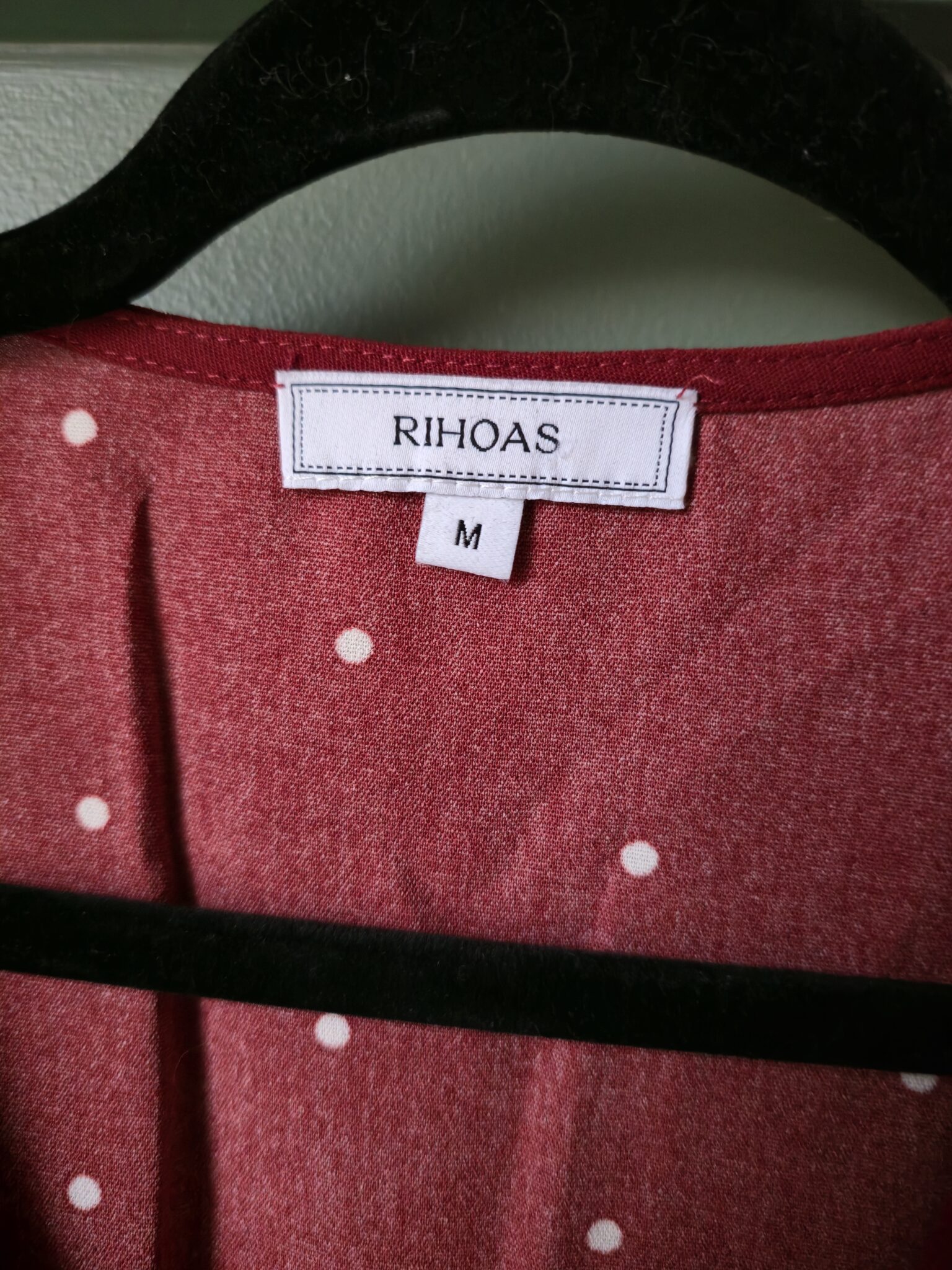 Image for RIHOAS - Red sleeveless tank top with polka dots and adjustable back