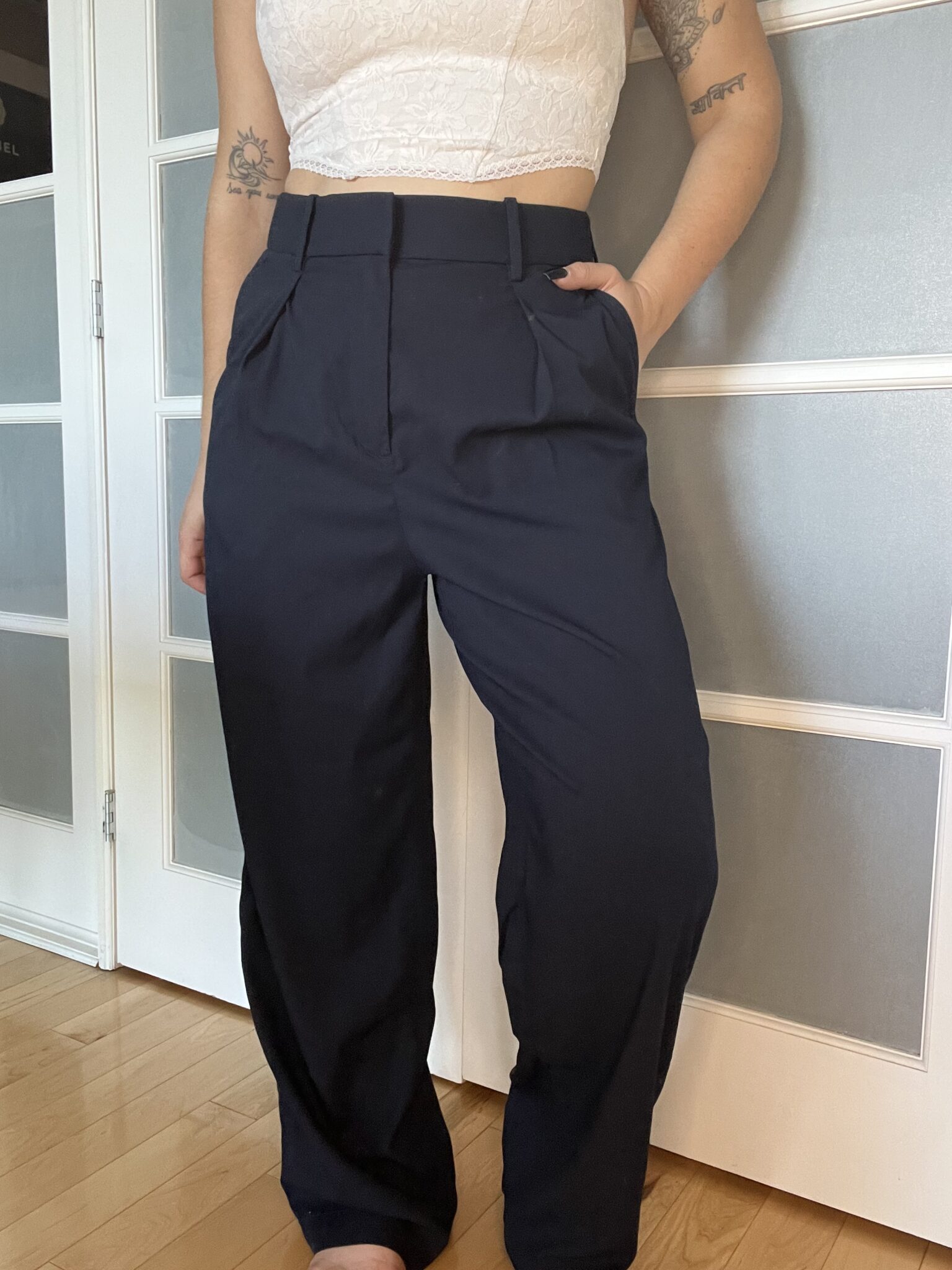 Image for Lululemon dress trousers size 10 navy blue