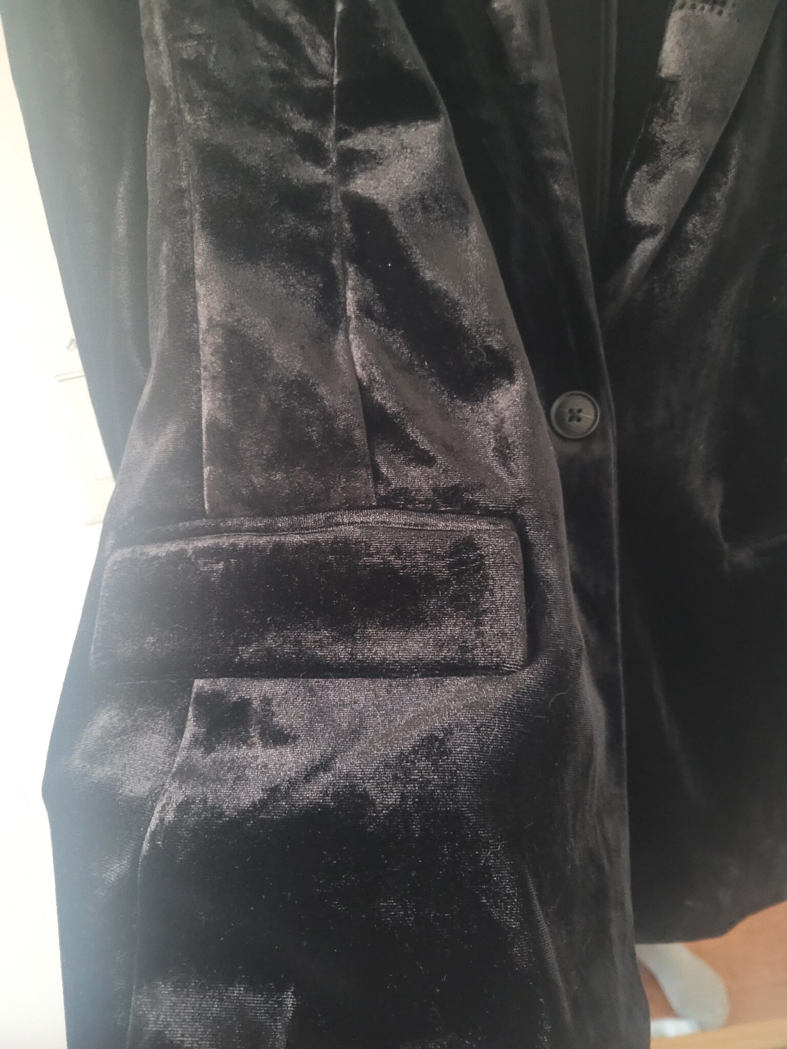 Image for Veston en velours noir medium