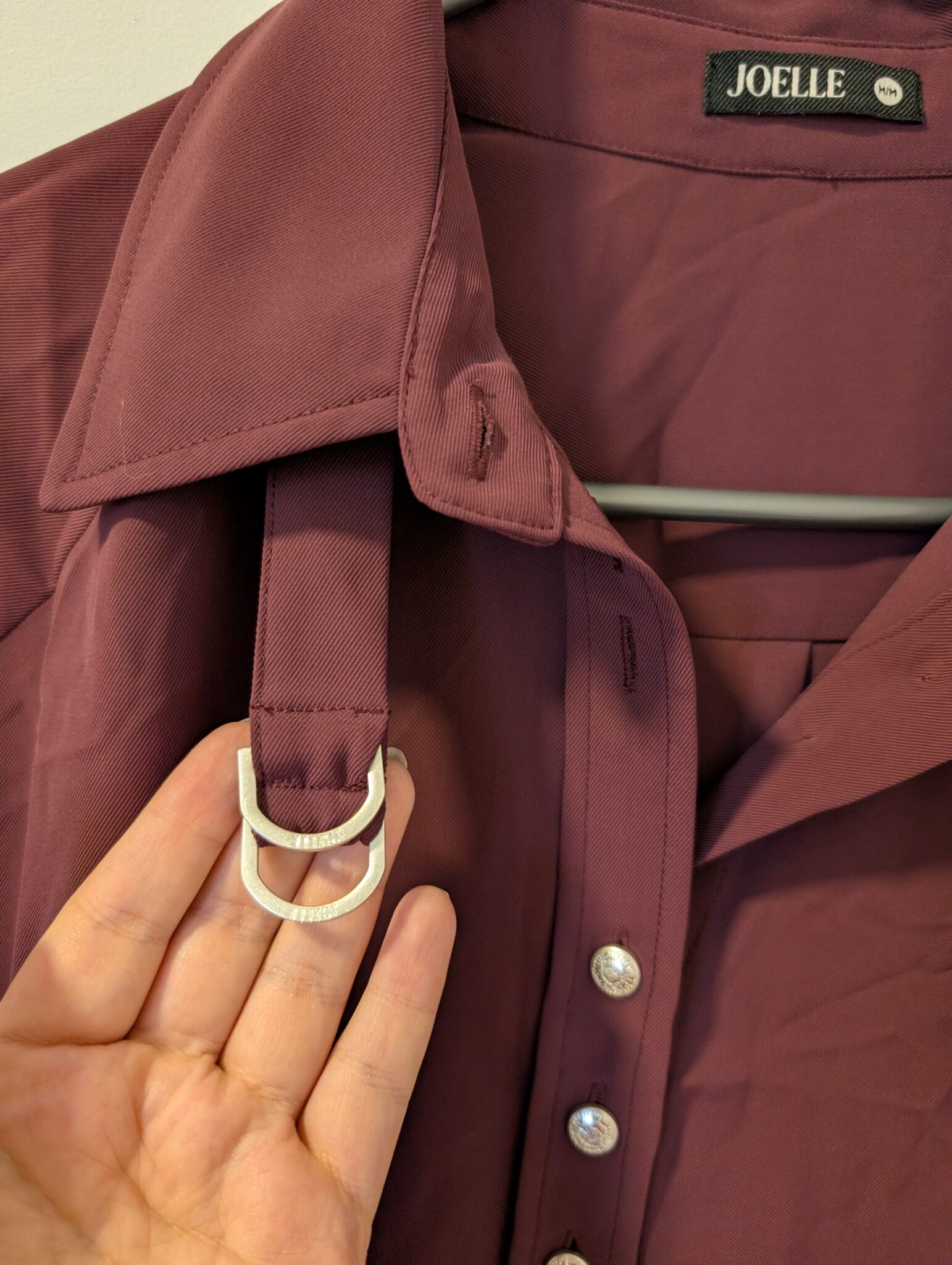 Image for Joelle/Blouse Bordeaux Sz M