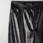 Thumbnail for Le Fou Wilfred shiny black trousers size 8