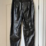 Thumbnail for Le Fou Wilfred shiny black trousers size 8