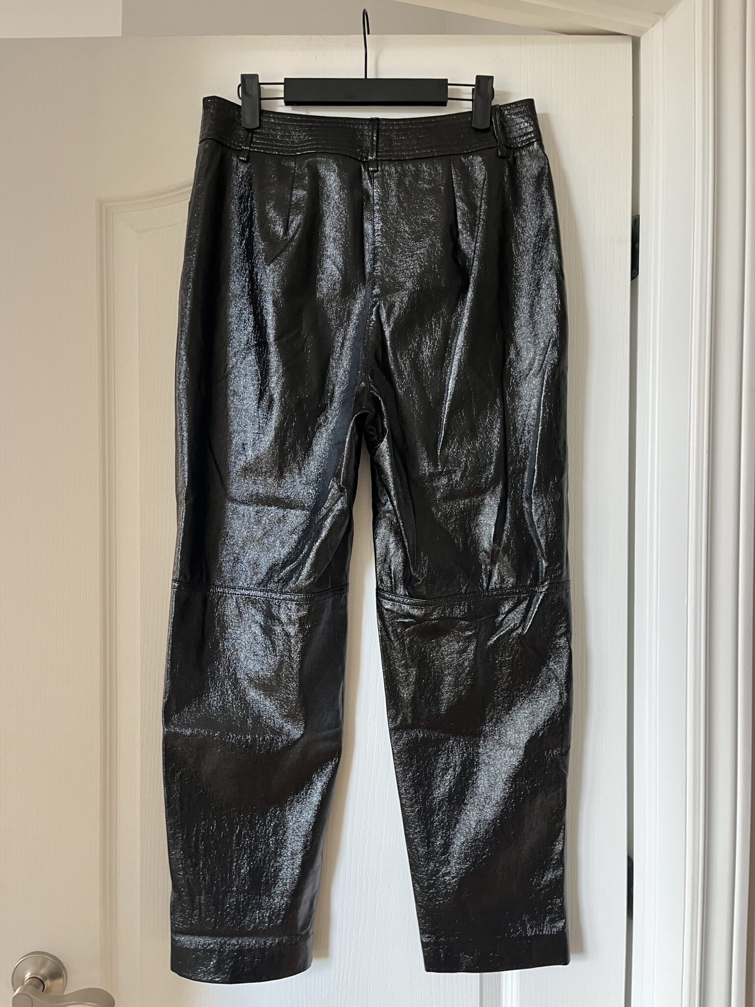 Image for Le Fou Wilfred shiny black trousers size 8