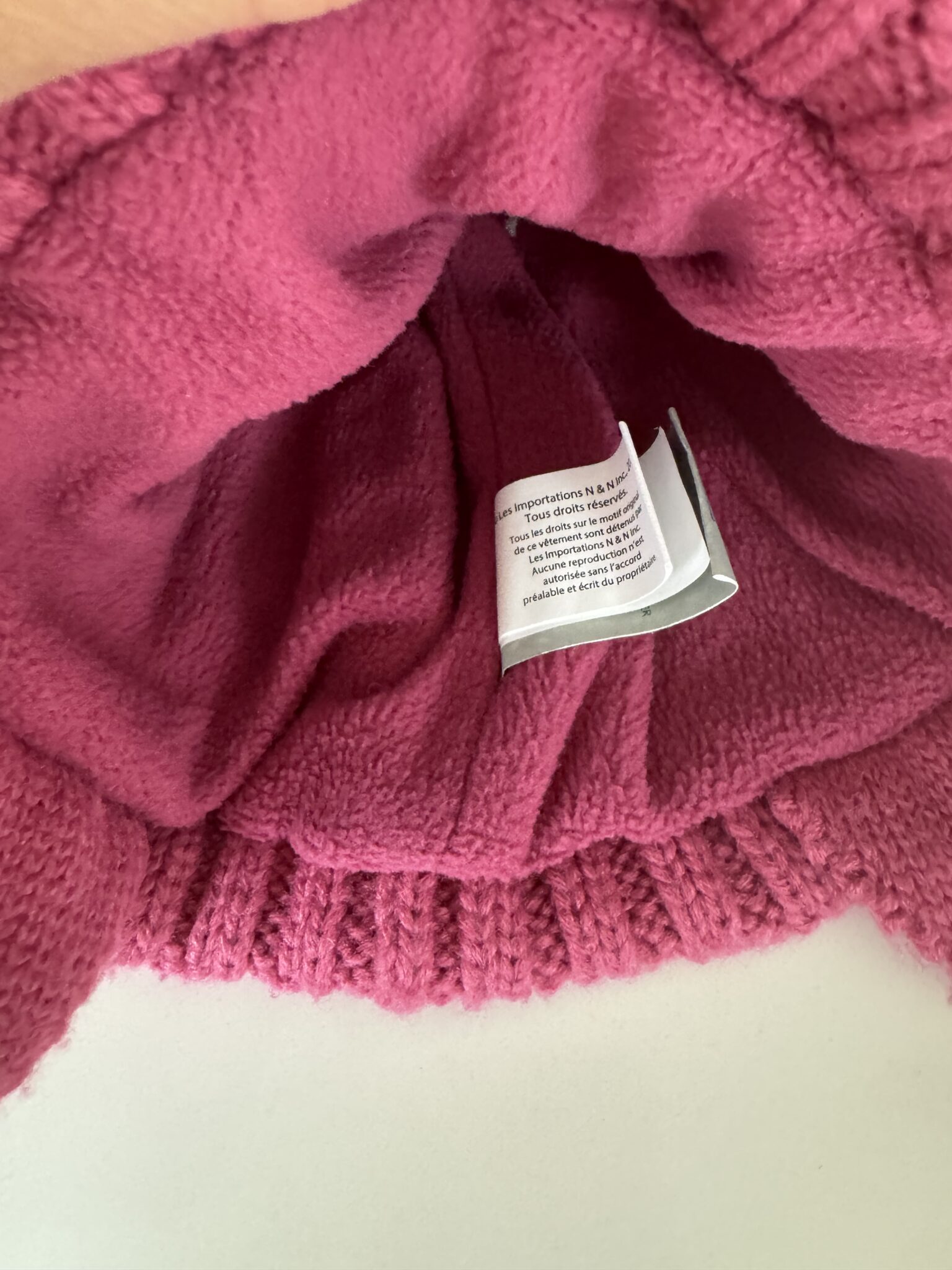 Image for 2-4 ans -Tuque Buki rose